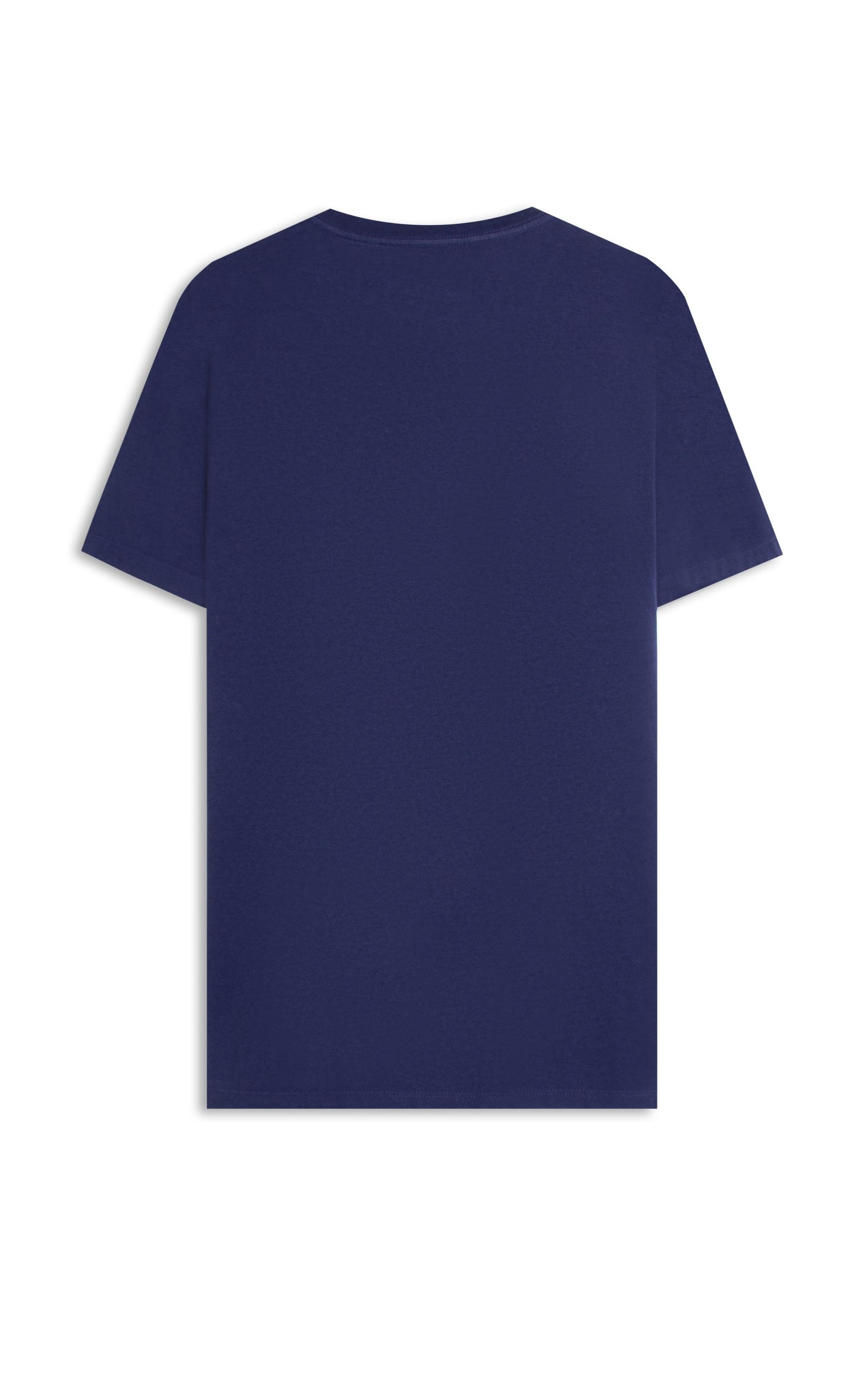 T-Shirt Mescla Sobretinto Mc Azul Jeans Mescla