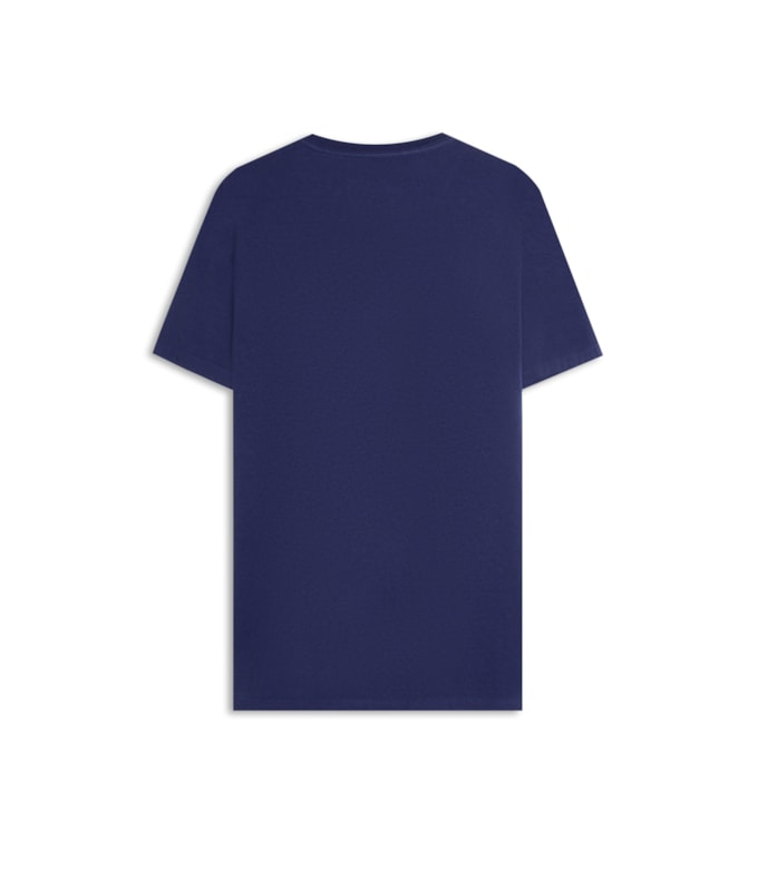 T-Shirt Mescla Sobretinto Mc Azul Jeans Mescla