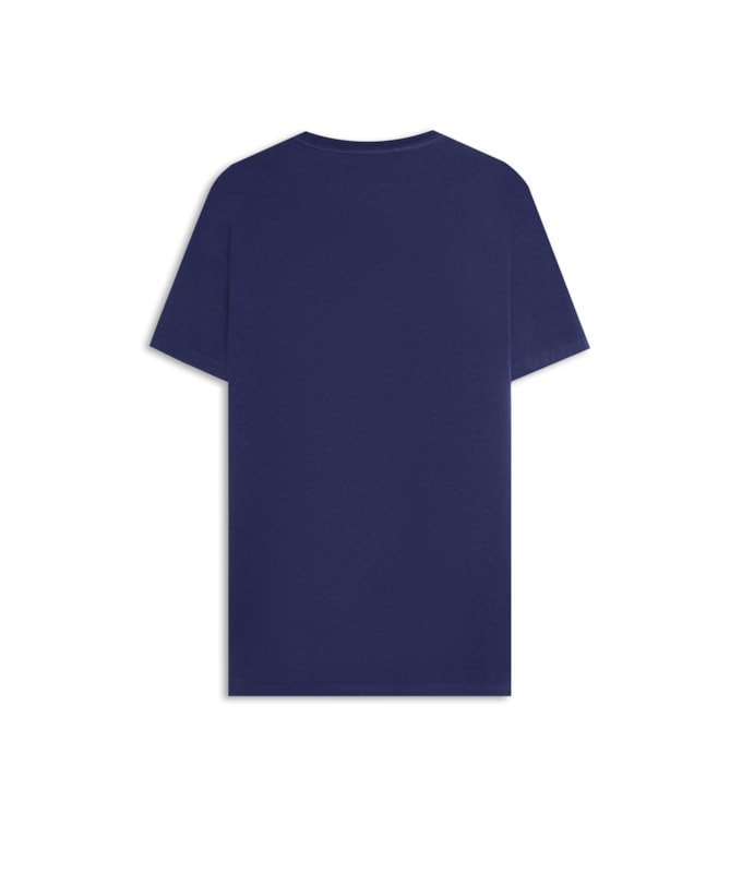 T-Shirt Mescla Sobretinto Mc Azul Jeans Mescla