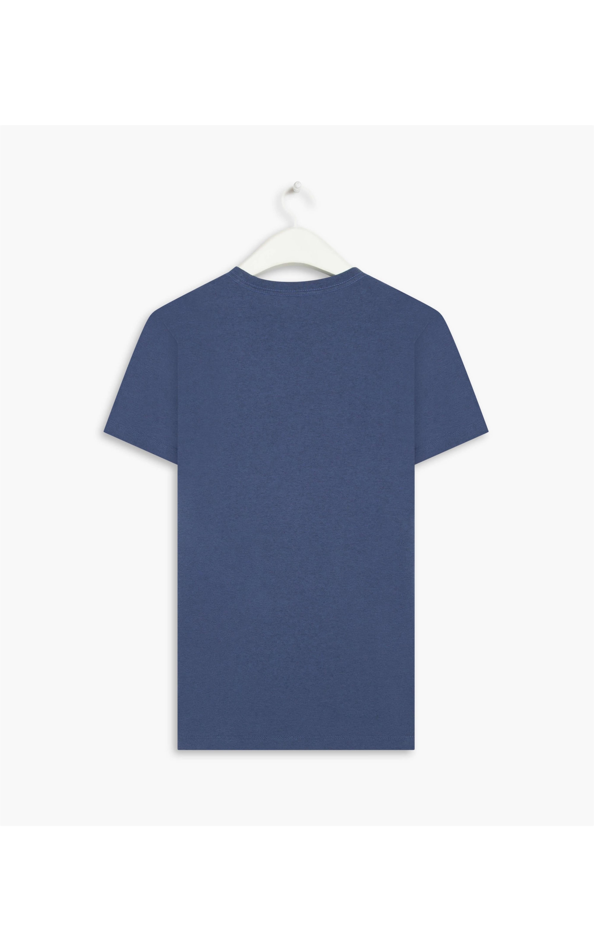 T-Shirt Mescla Sobretinto Mc Azul Mescla