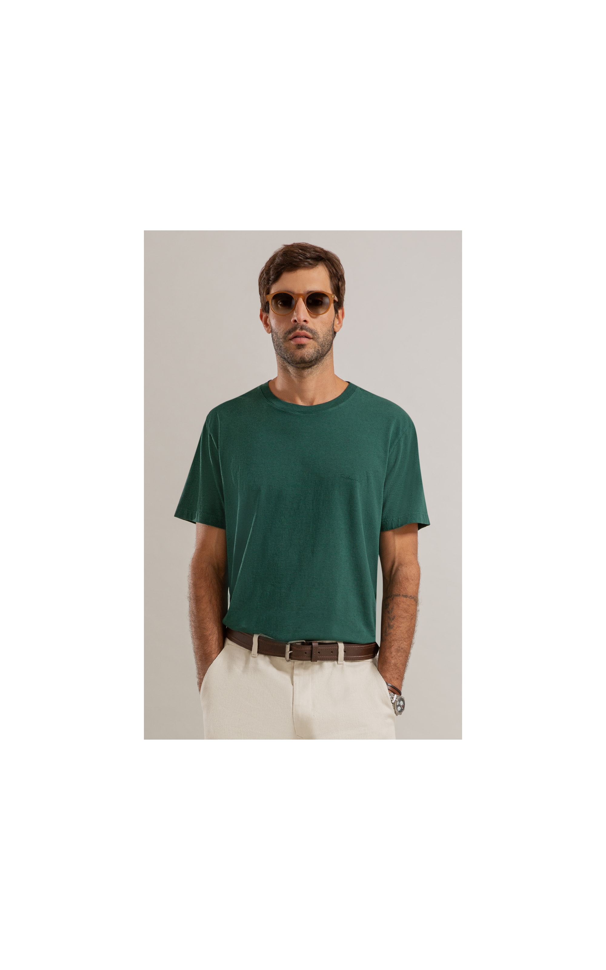 T-Shirt Mescla Sobretinto Mc Bottle Mescla