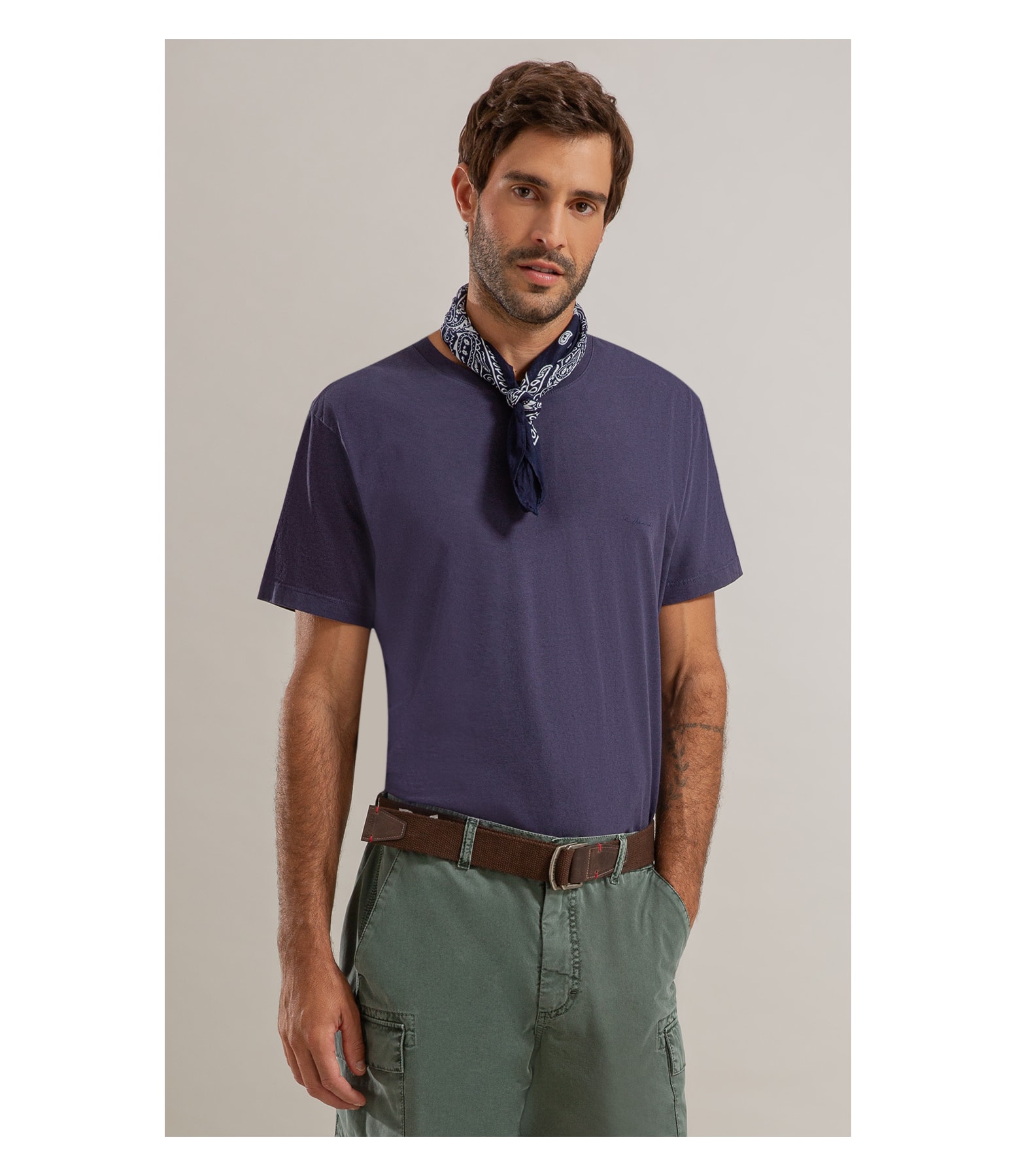 T-Shirt Mescla Sobretinto Mc Old Purple Mescla