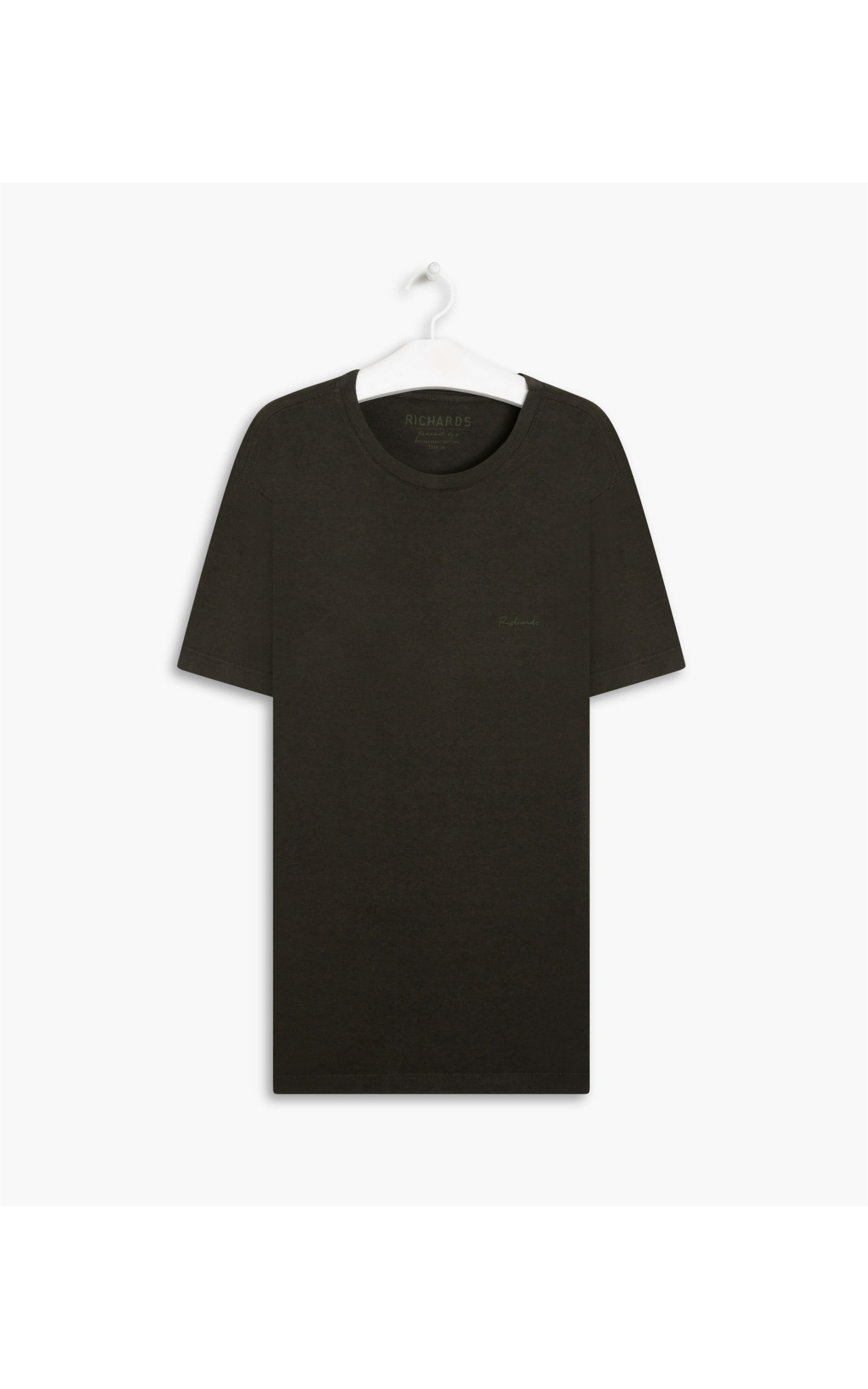 T-Shirt Mescla Sobretinto Mc Verde Militar Mescla