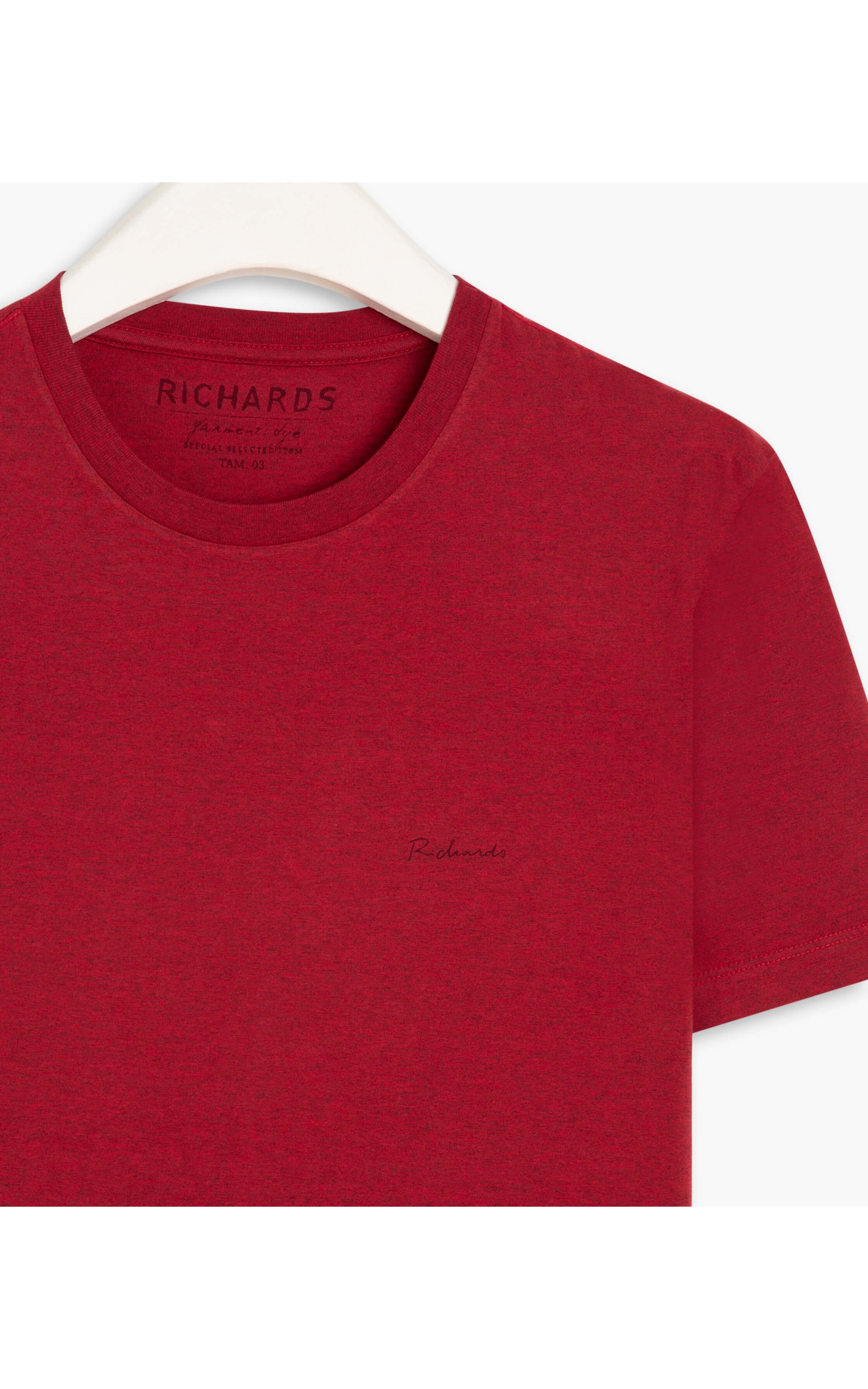 T-Shirt Mescla Sobretinto Mc Vermelho Mescla