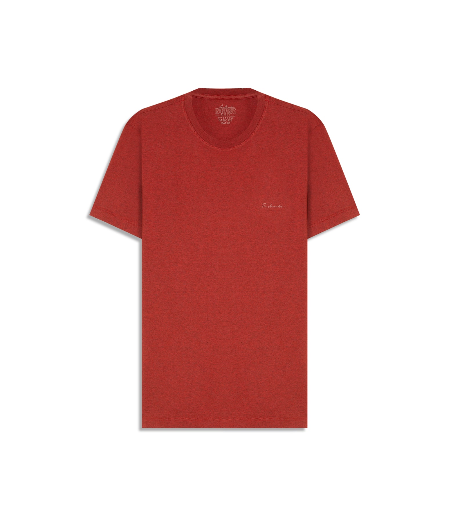 T-Shirt Mescla Sobretinto Mc Vermelho Mescla