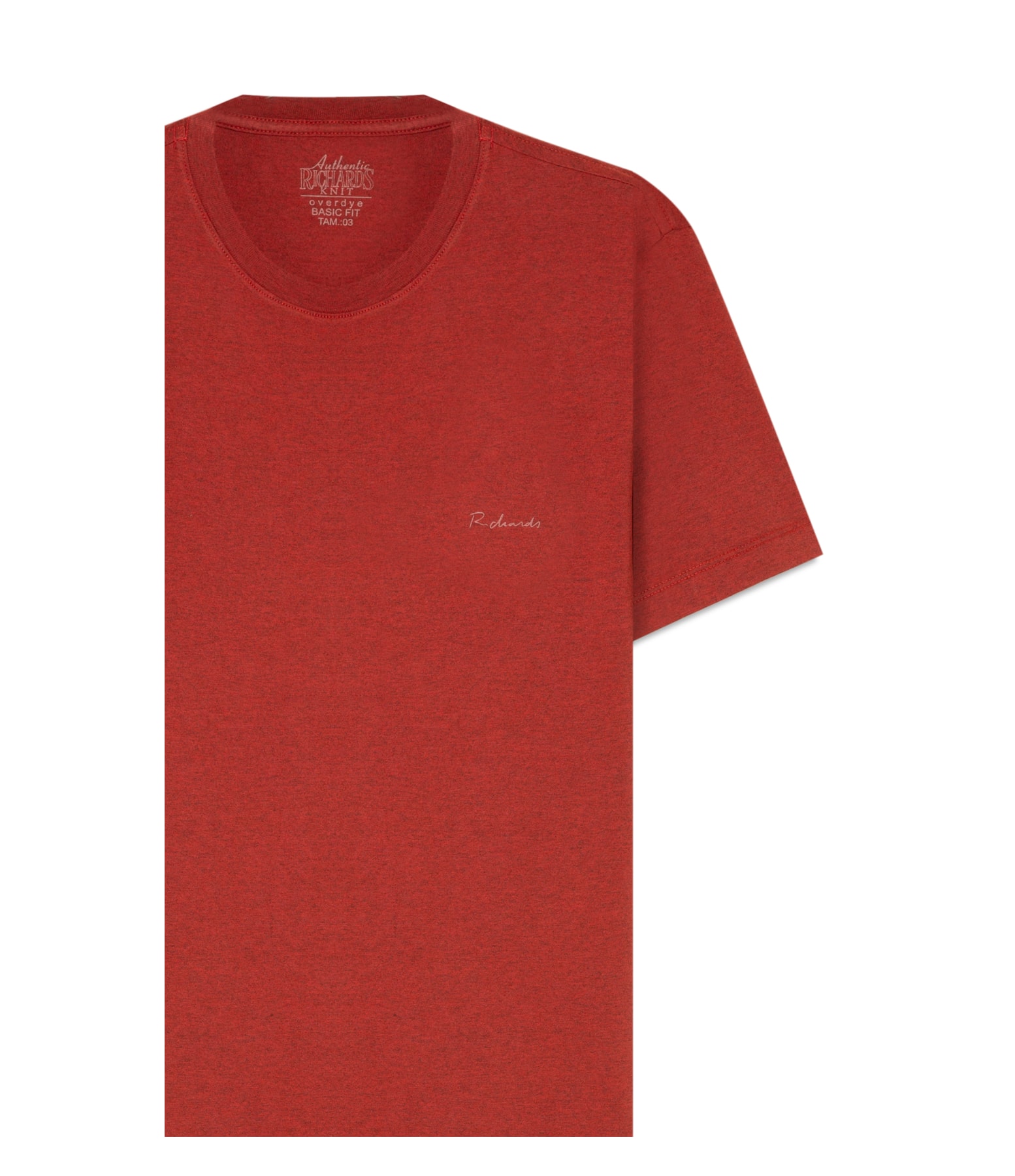T-Shirt Mescla Sobretinto Mc Vermelho Mescla