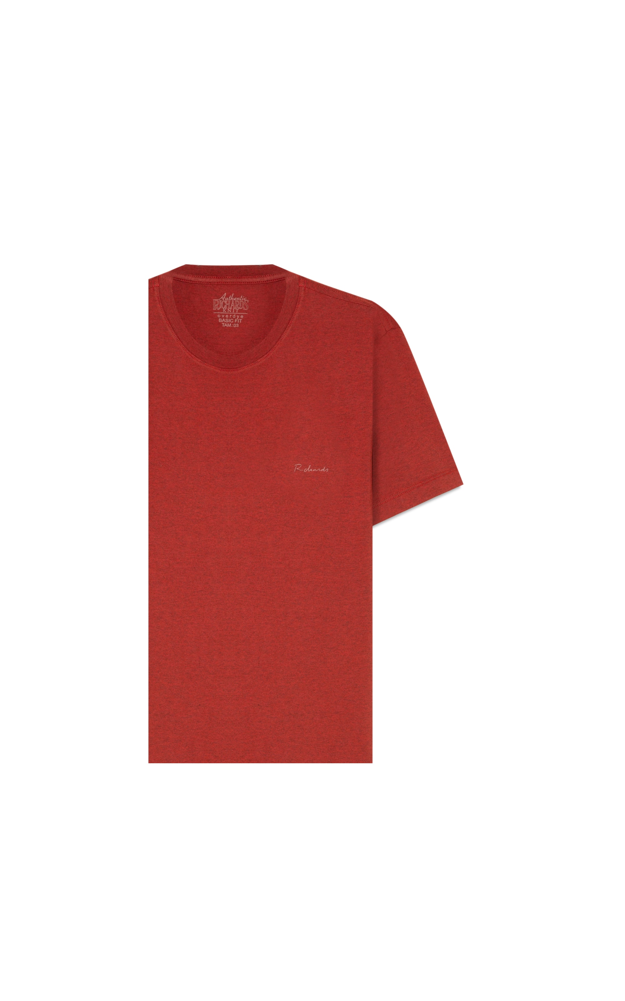 T-Shirt Mescla Sobretinto Mc Vermelho Mescla