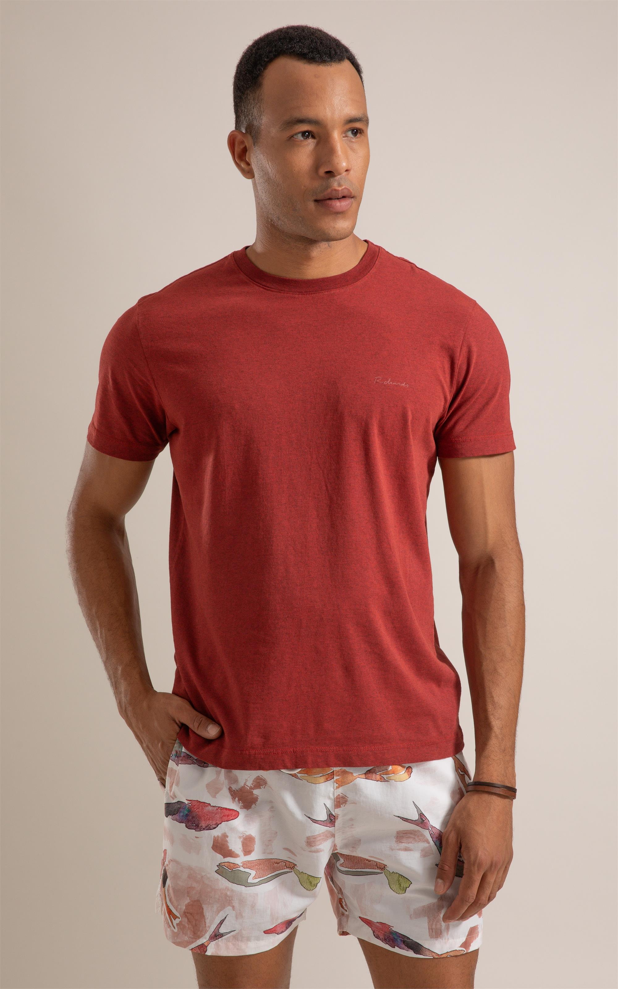 T-Shirt Mescla Sobretinto Mc Vermelho Mescla