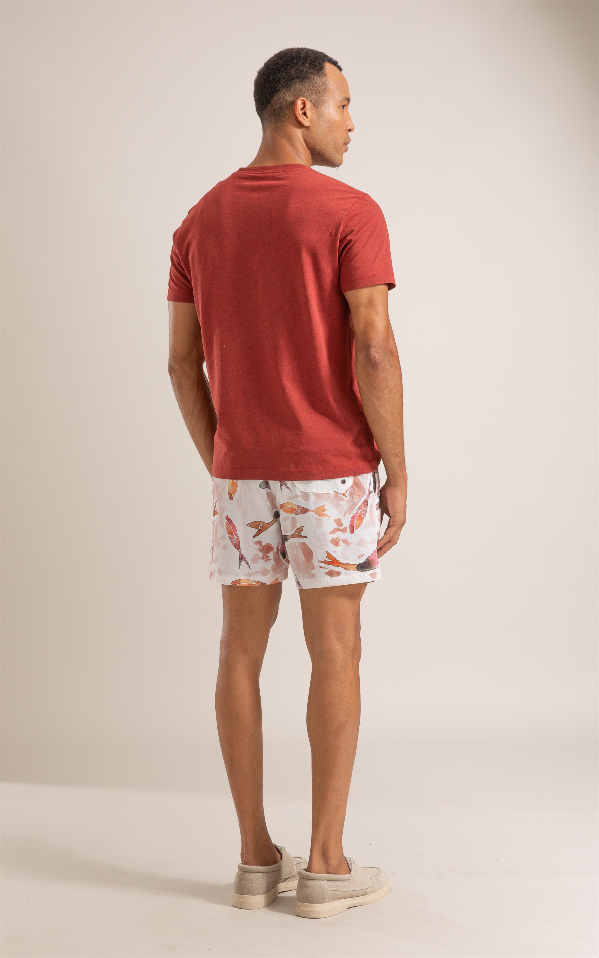 T-Shirt Mescla Sobretinto Mc Vermelho Mescla