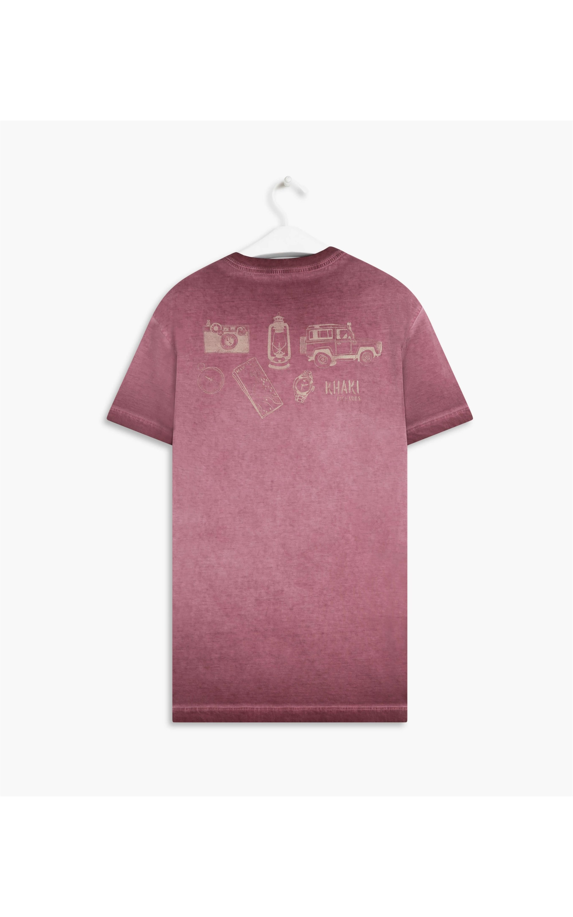 T-Shirt Mm a Seco Khaki Gears Mc Bordeaux