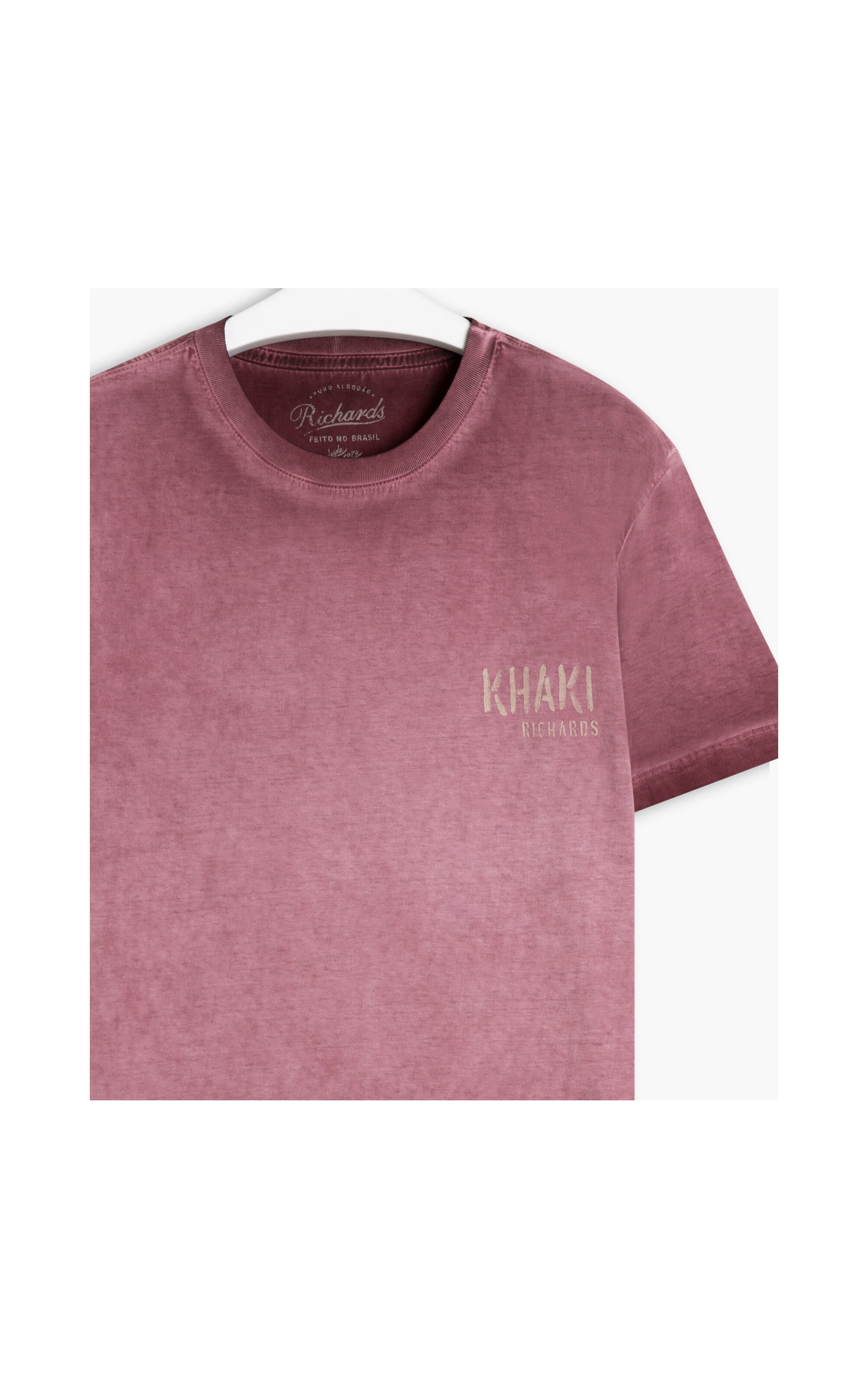 T-Shirt Mm a Seco Khaki Gears Mc Bordeaux