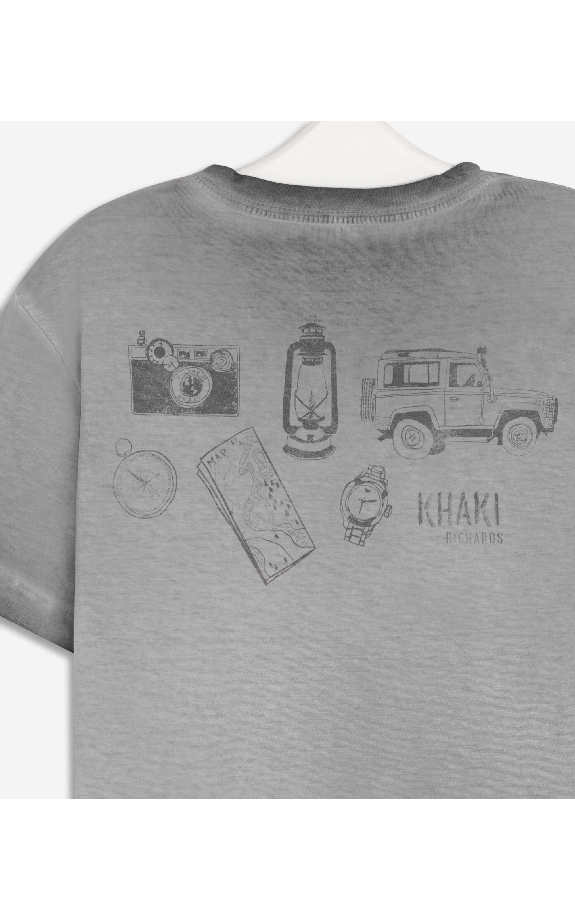 T-Shirt Mm a Seco Khaki Gears Mc Grafite