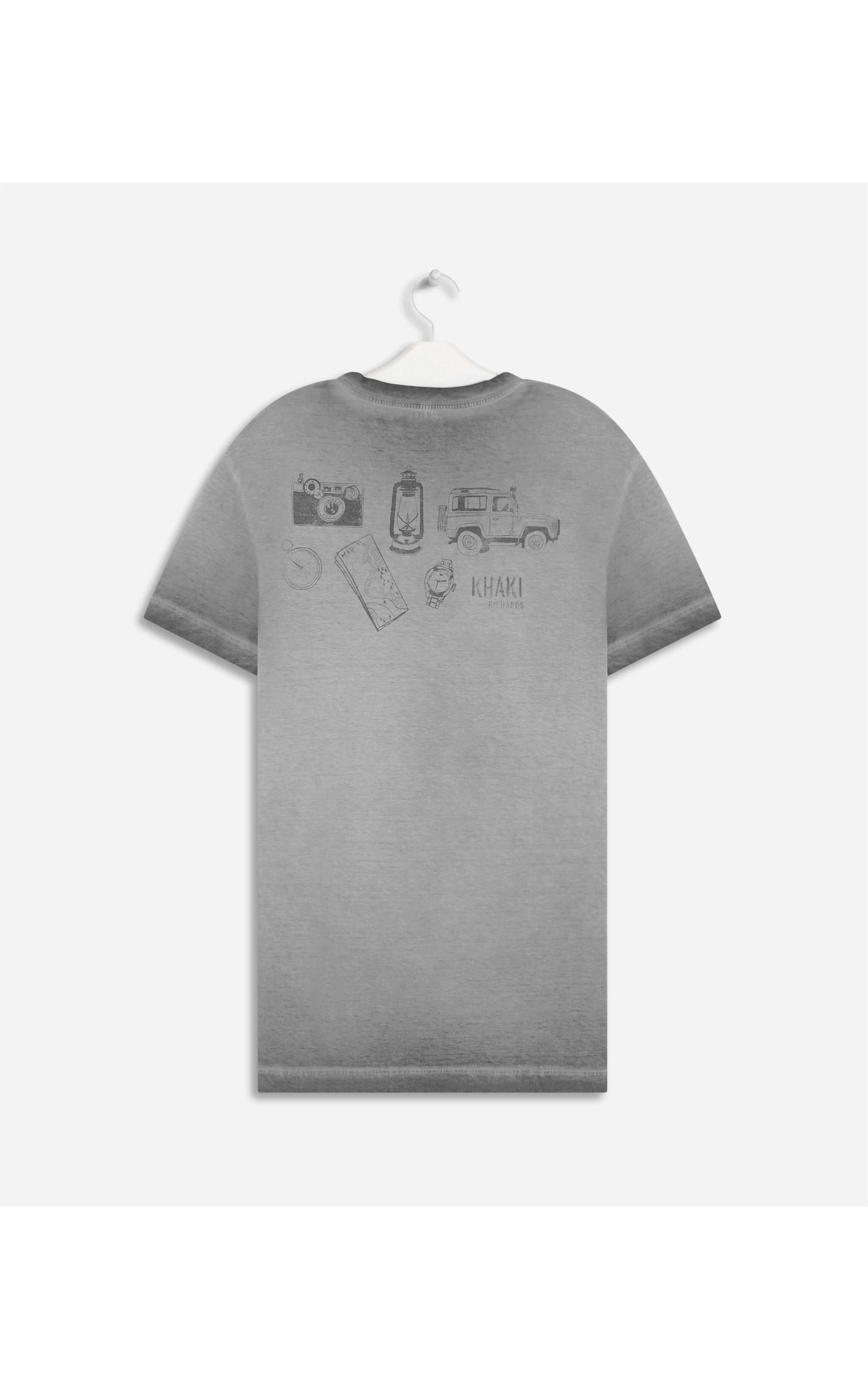 T-Shirt Mm a Seco Khaki Gears Mc Grafite