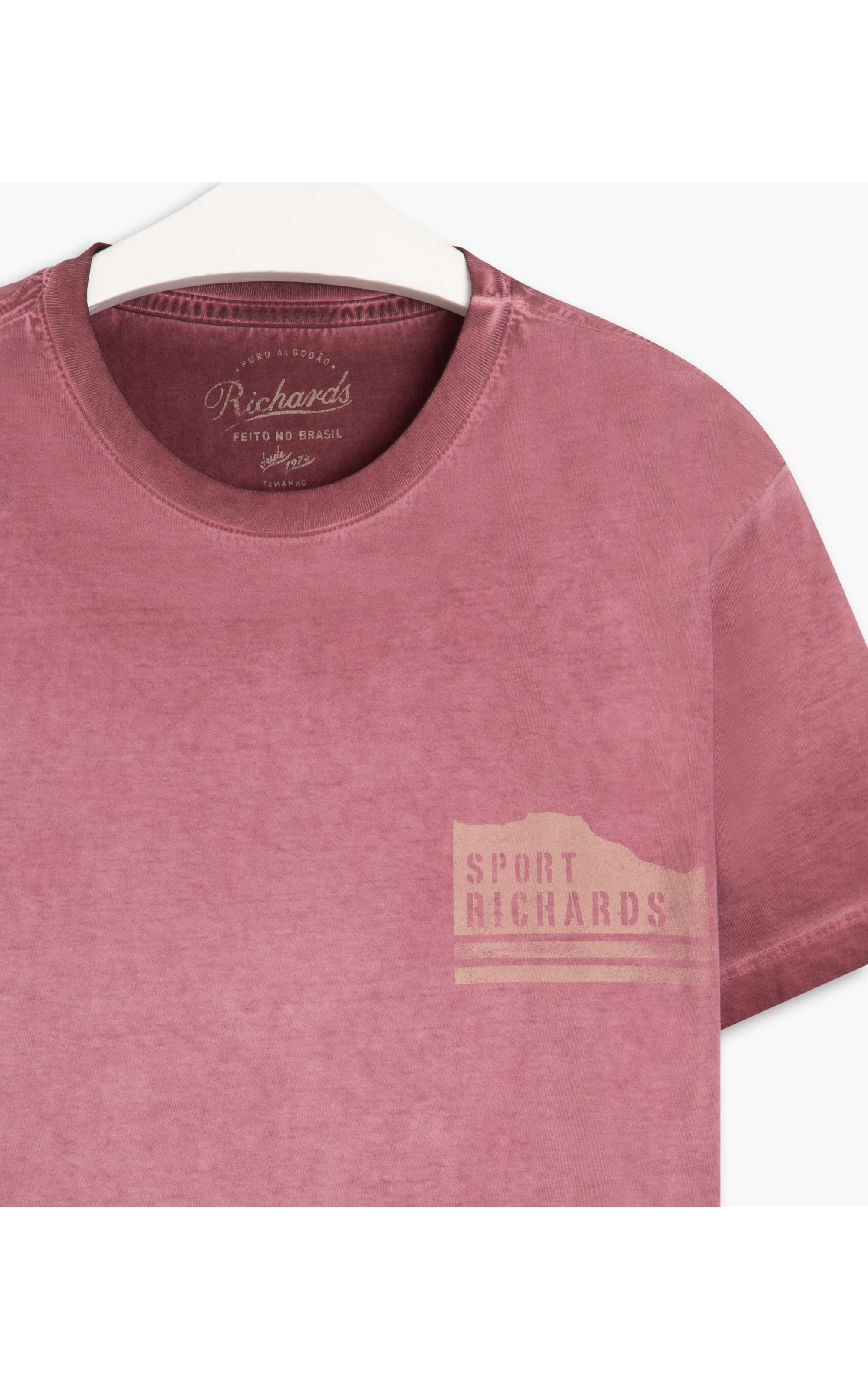 T-Shirt Mm a Seco Sport Richards Mc Bordeaux