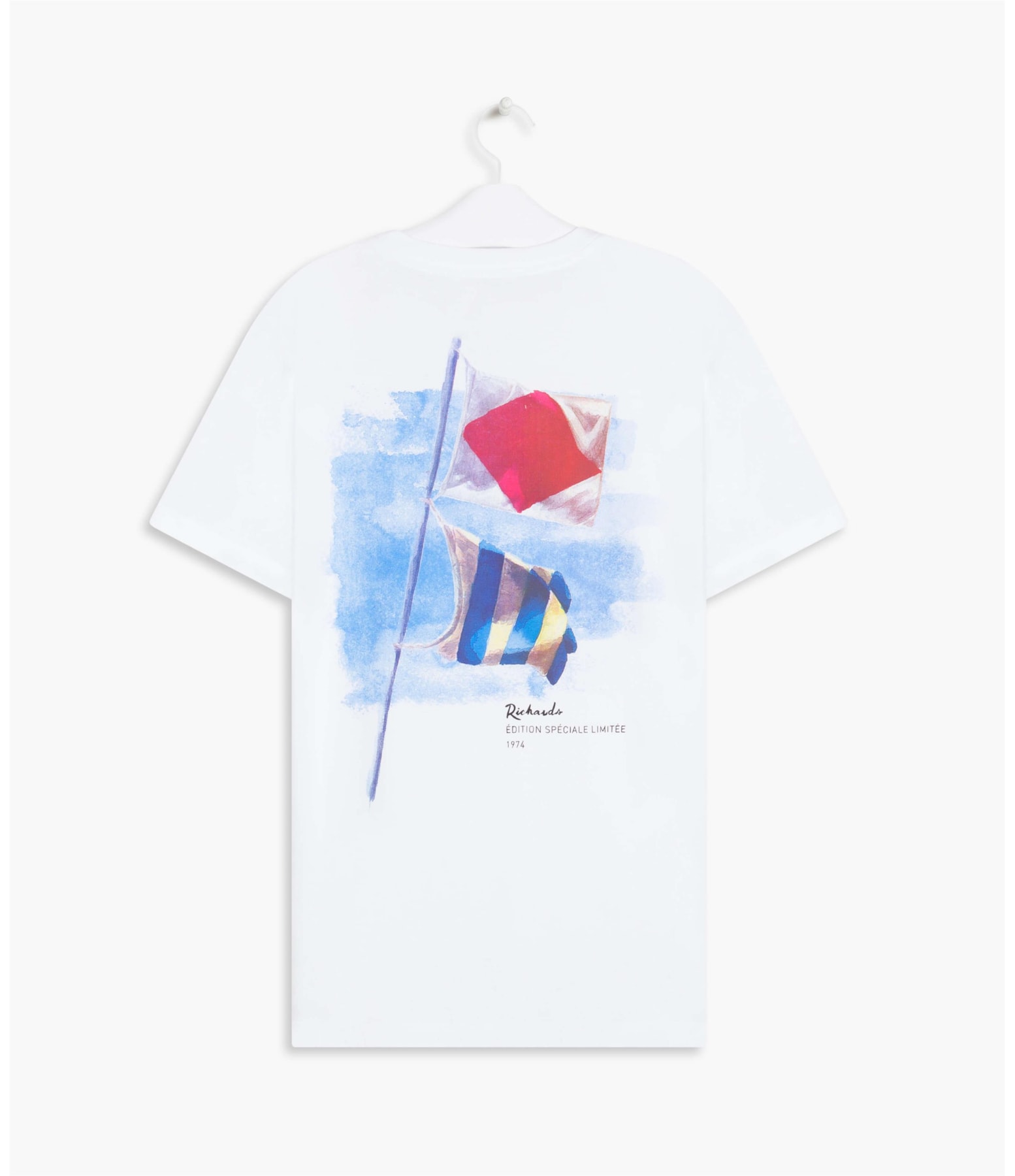 T-Shirt Mm Aquarela Flags Mc Branco