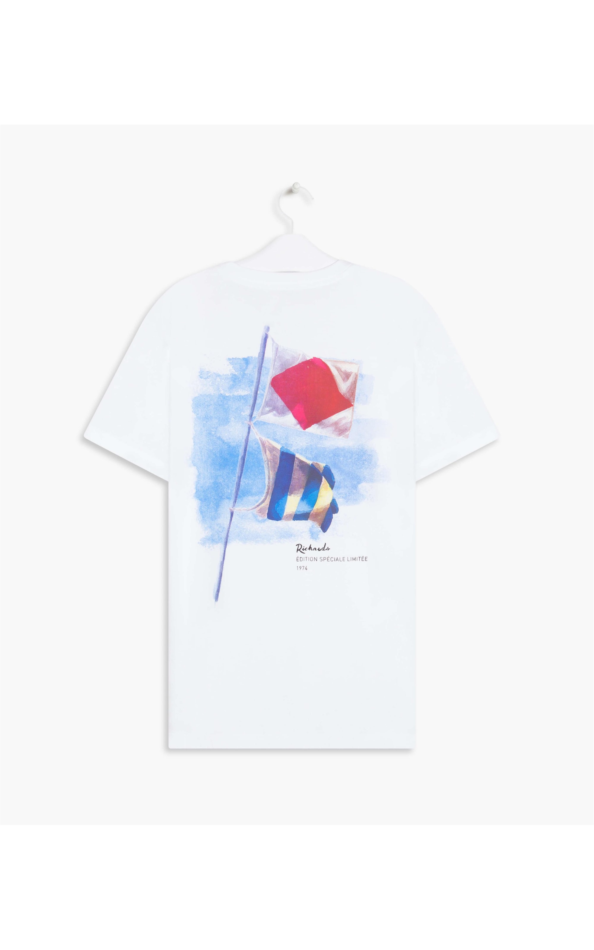 T-Shirt Mm Aquarela Flags Mc Branco