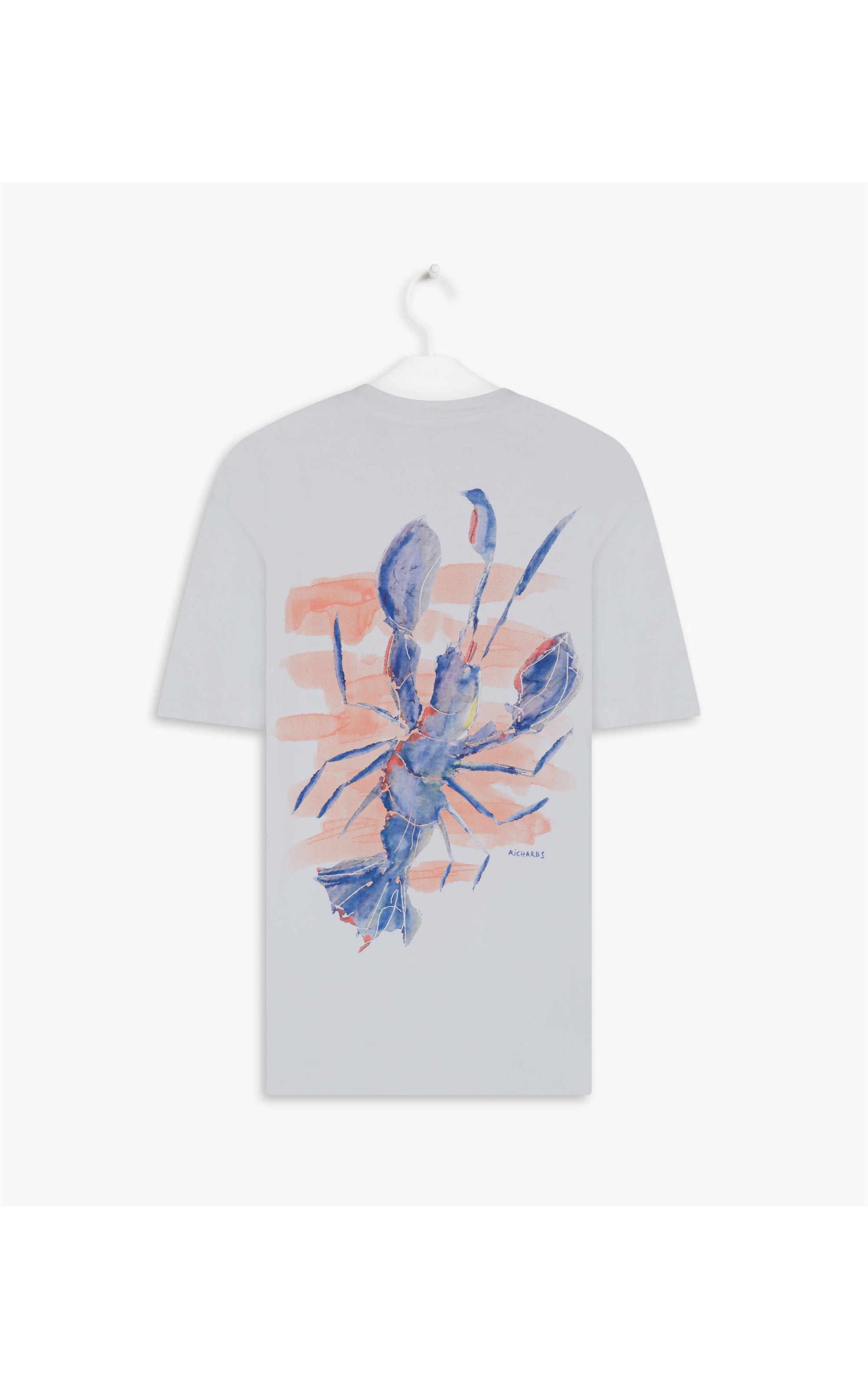 T-Shirt Mm Aquarela Lobster Branco