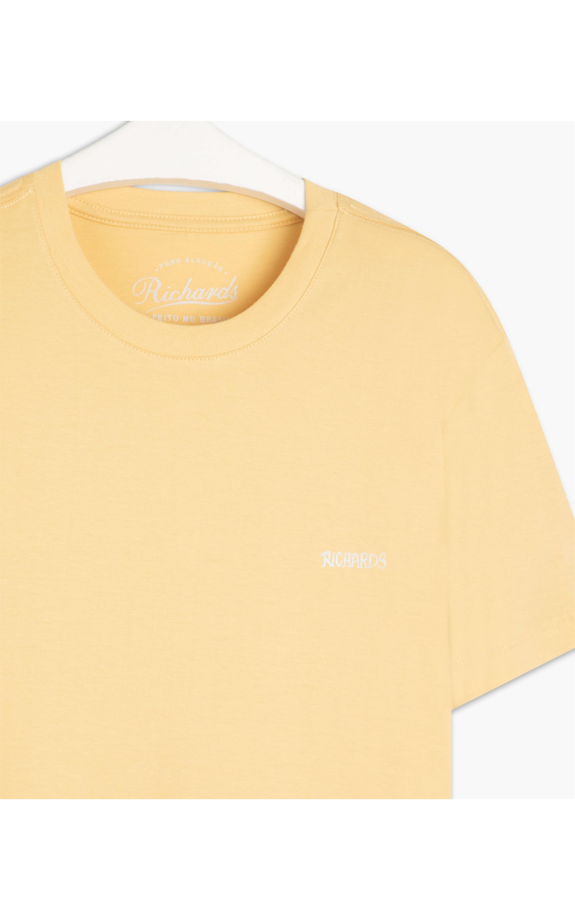 T-Shirt Mm Aquarela Pássaro Mc Amarelo