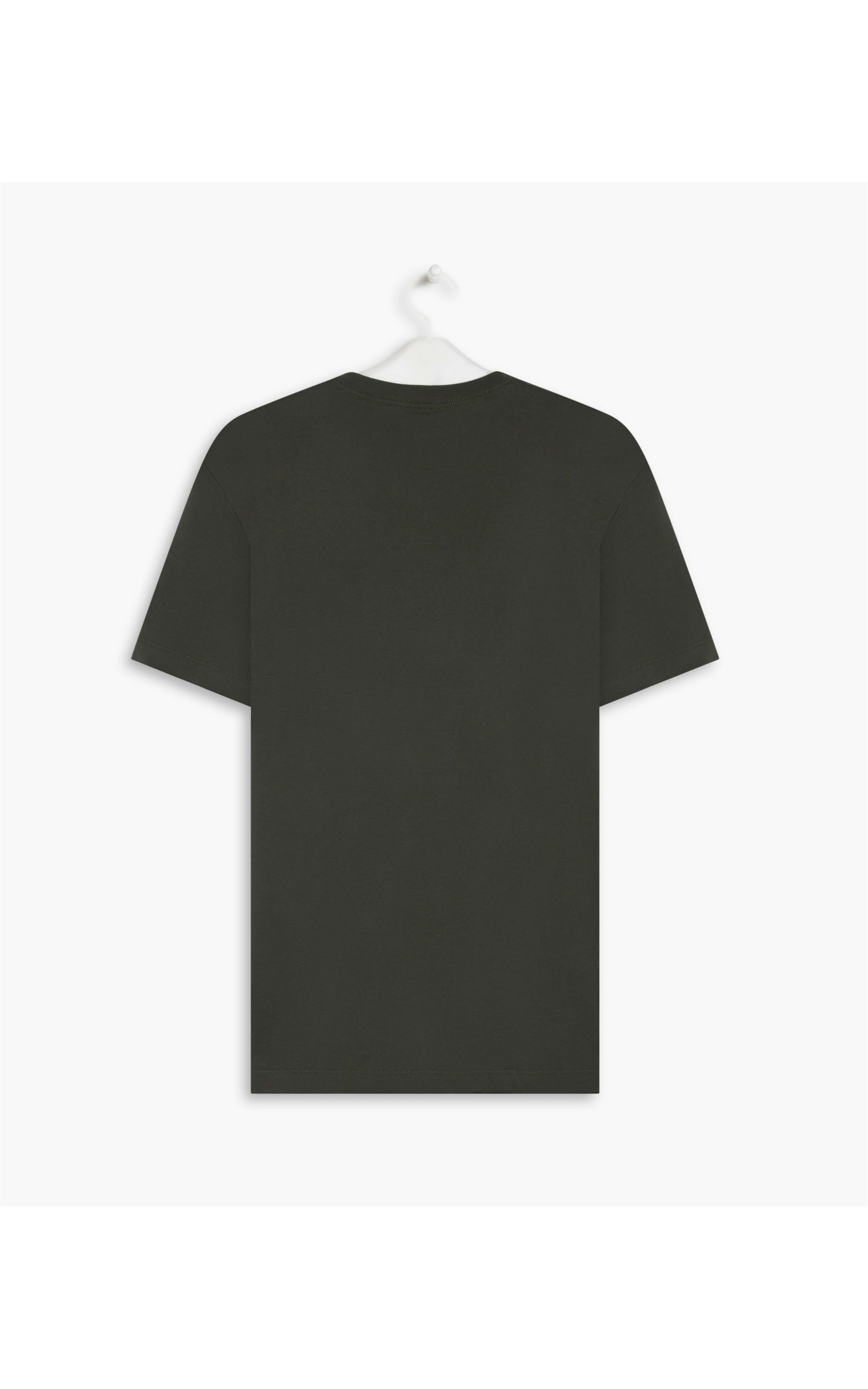 T-Shirt Mm Aquarela Passaro Verde Militar