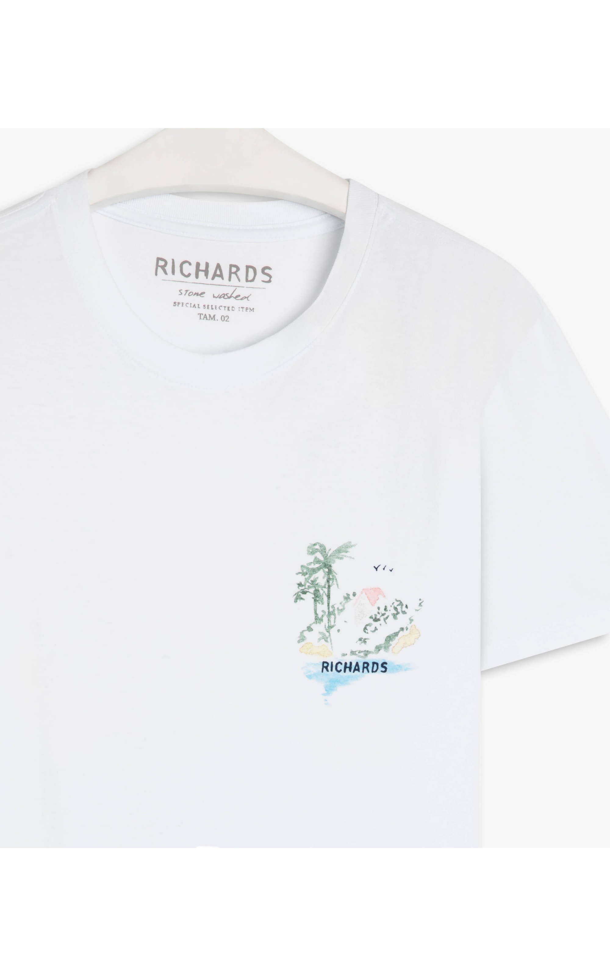 T-Shirt Mm Aquarela River Branco