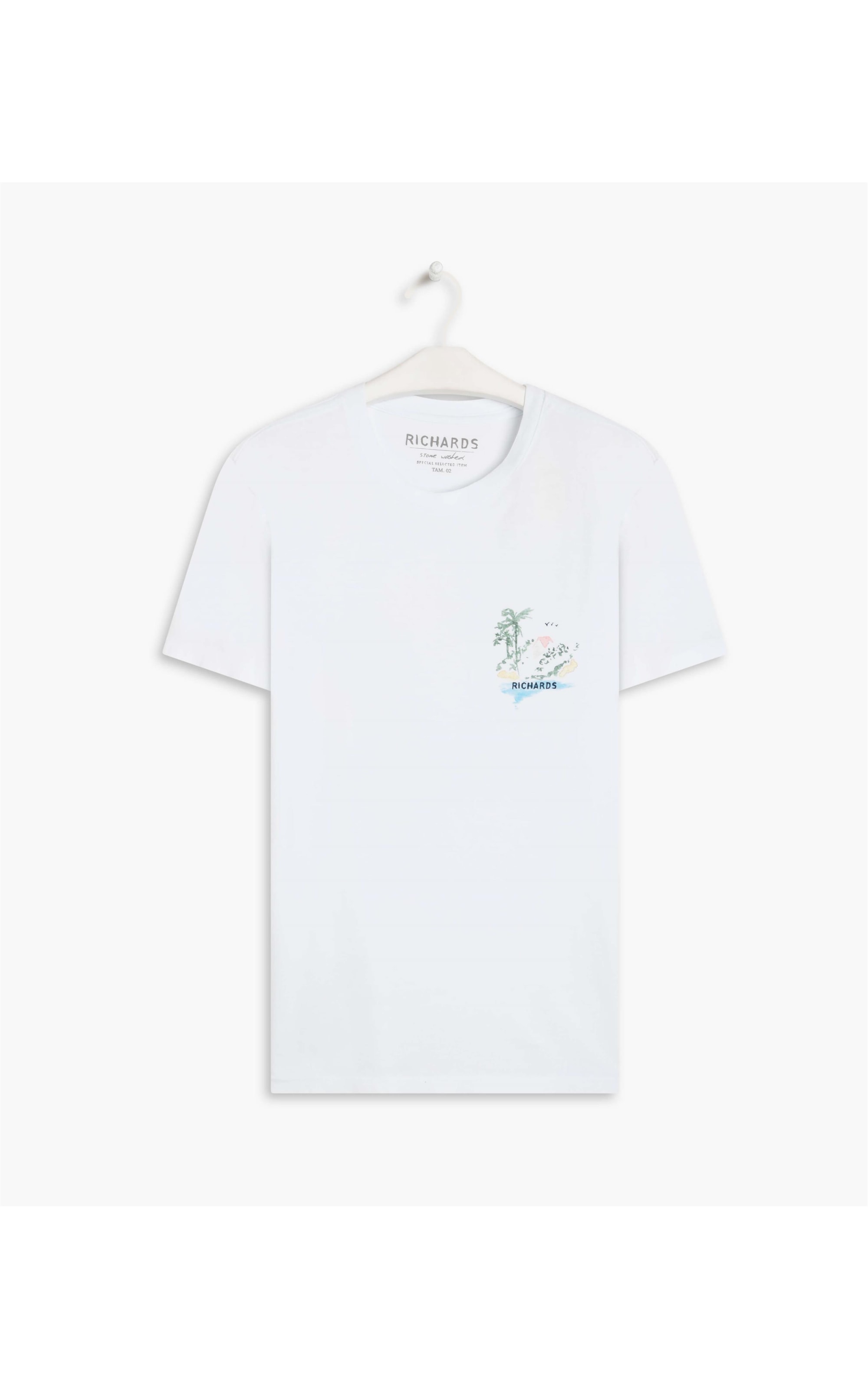 T-Shirt Mm Aquarela River Branco