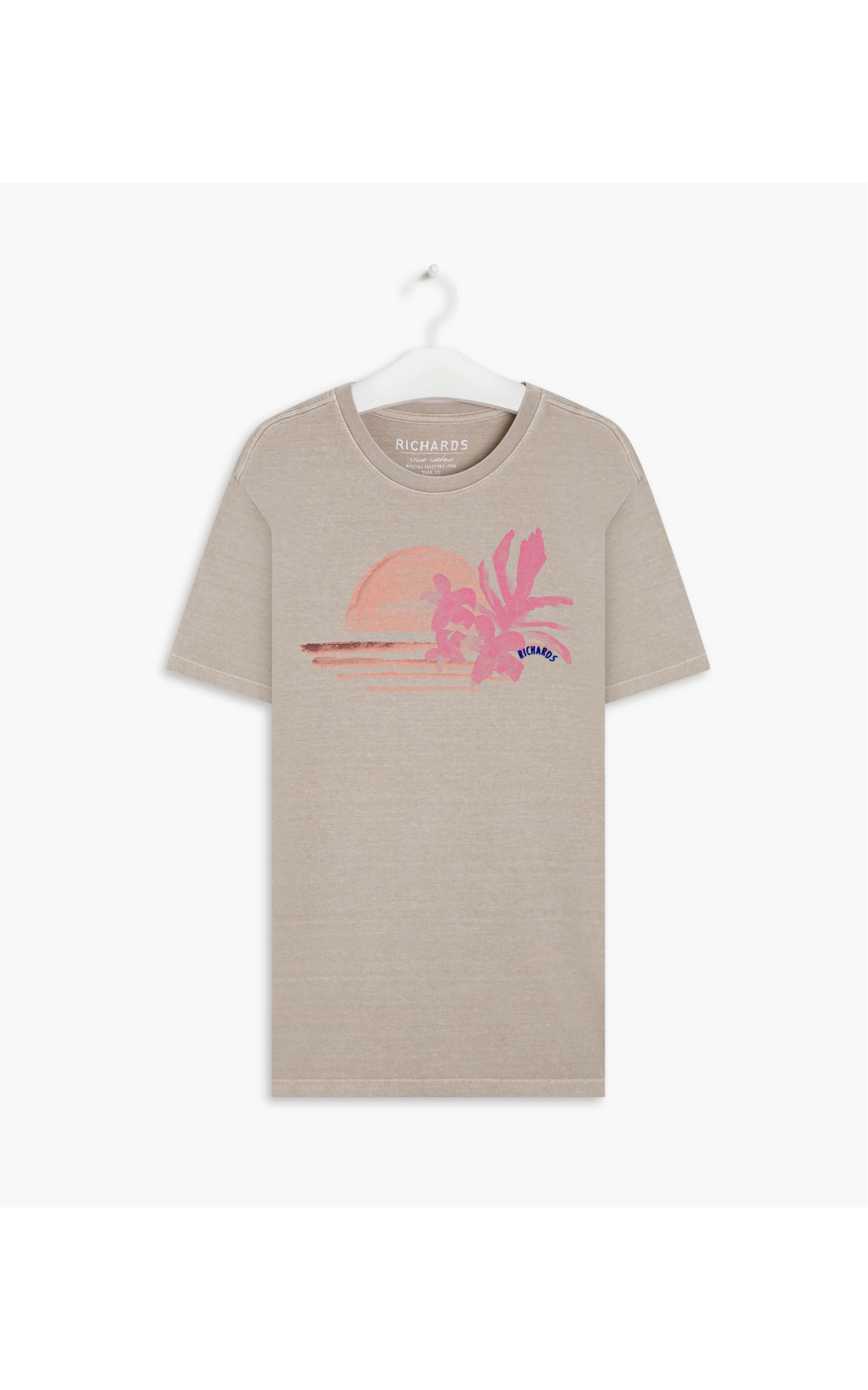 T-Shirt Mm Aqurela Sunset Caqui