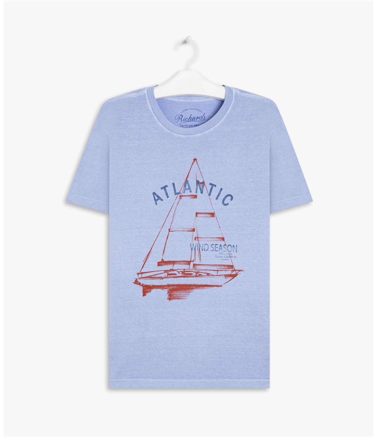 T-Shirt Mm Atlantic Stone Azul Claro
