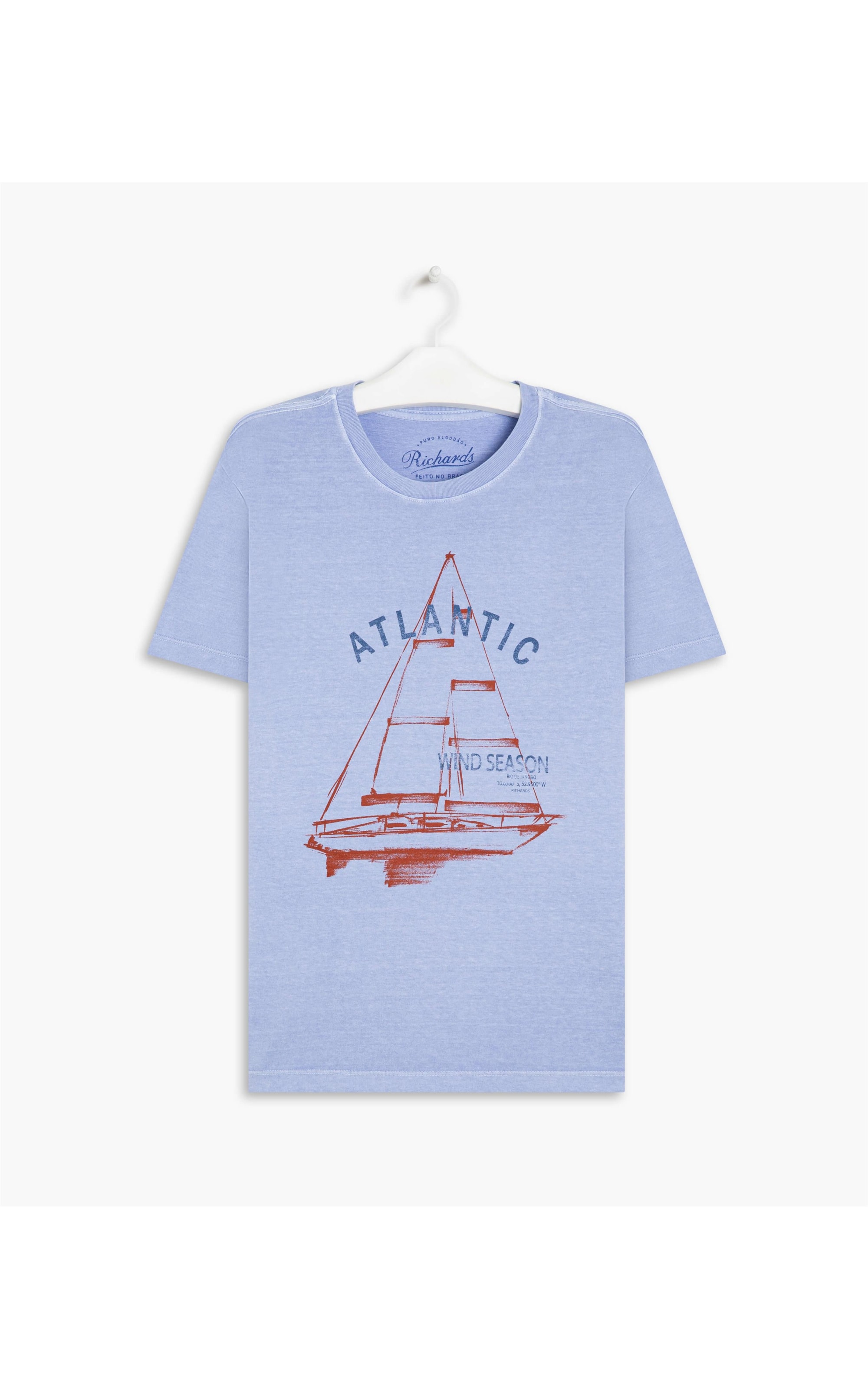 T-Shirt Mm Atlantic Stone Azul Claro
