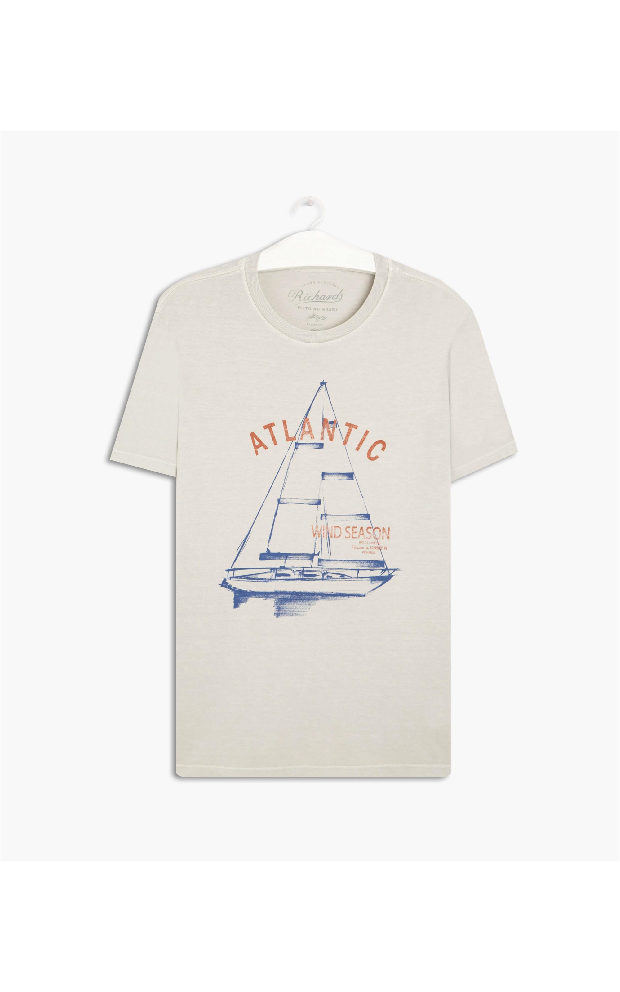 T-Shirt Mm Atlantic Stone Cinza Claro