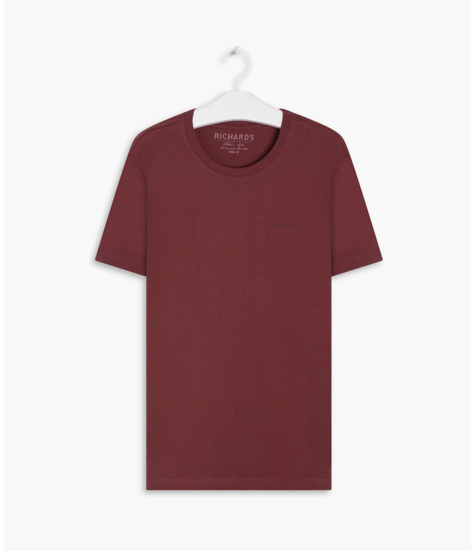 T-Shirt Mm Basic Fabric Dye Bordeaux