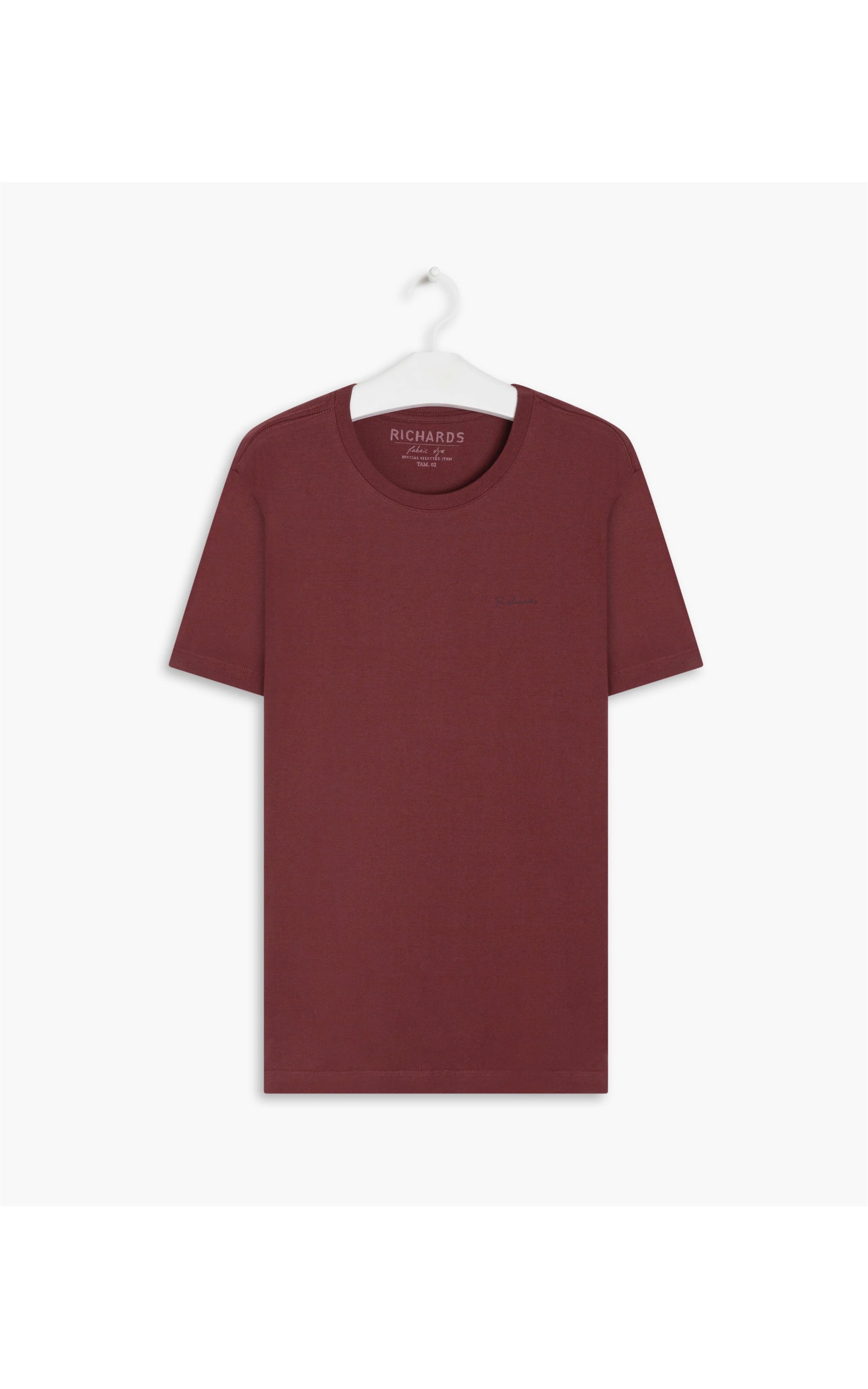 T-Shirt Mm Basic Fabric Dye Bordeaux