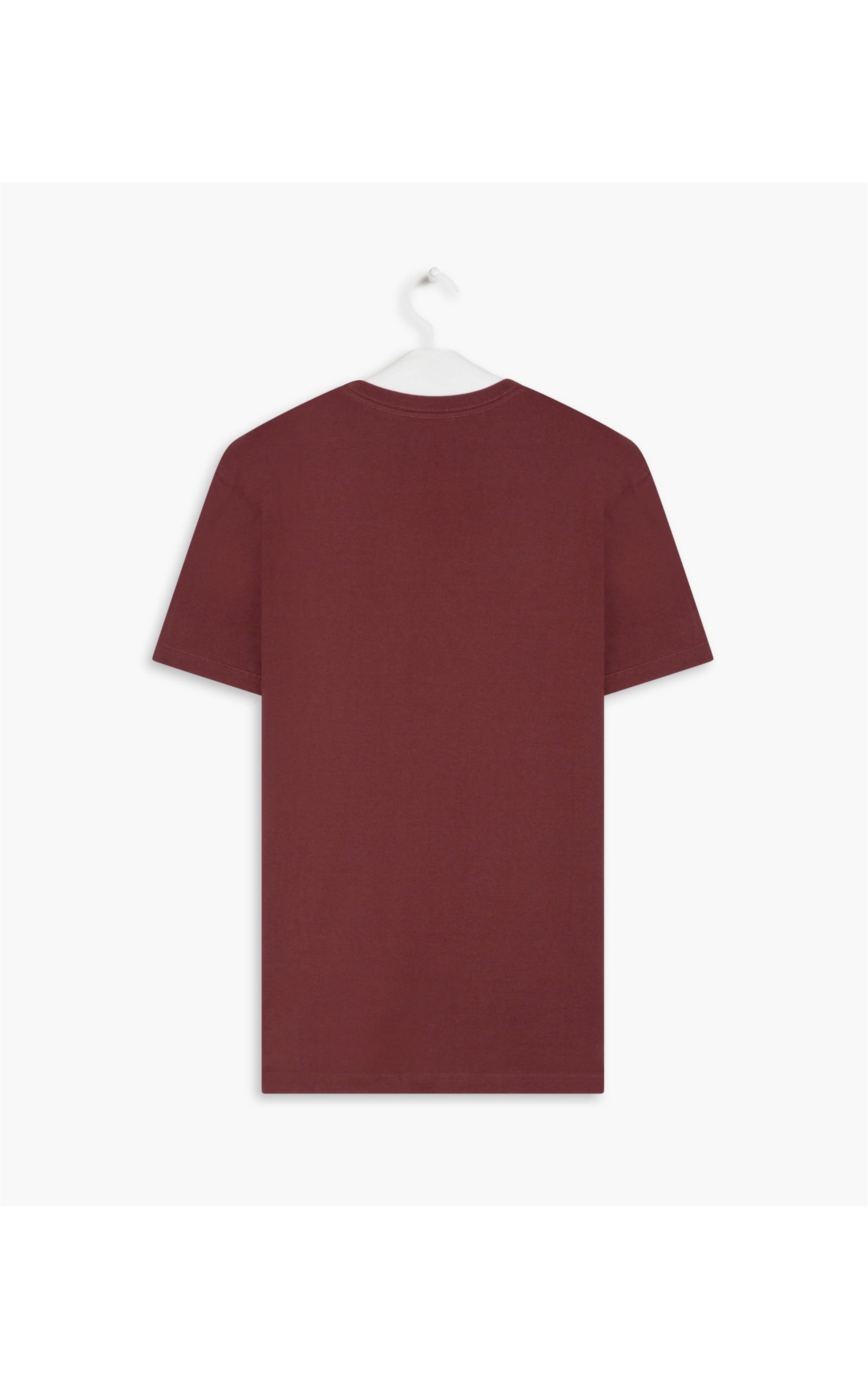 T-Shirt Mm Basic Fabric Dye Bordeaux