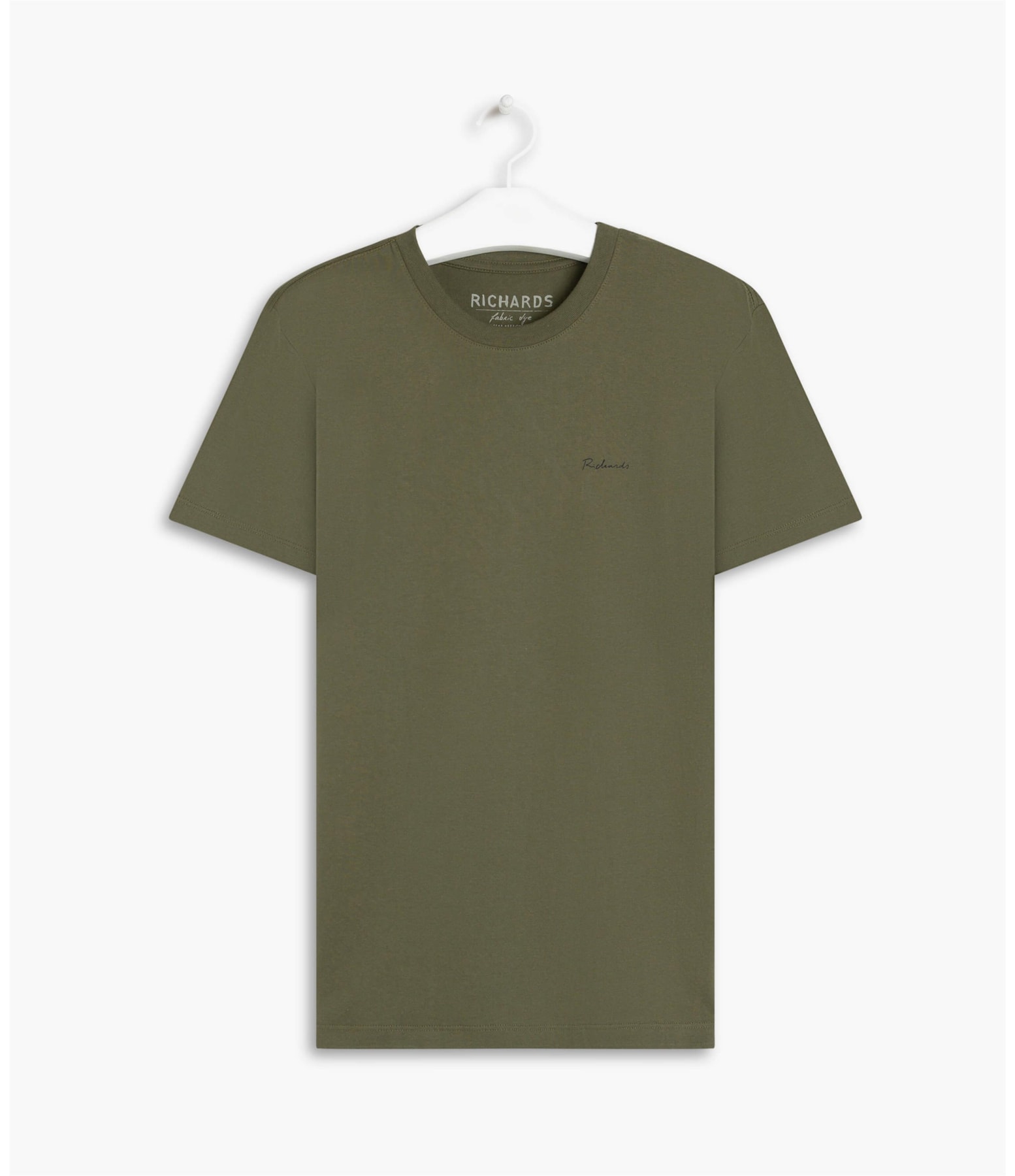 T-Shirt Mm Basic Fabric Dye Verde Army