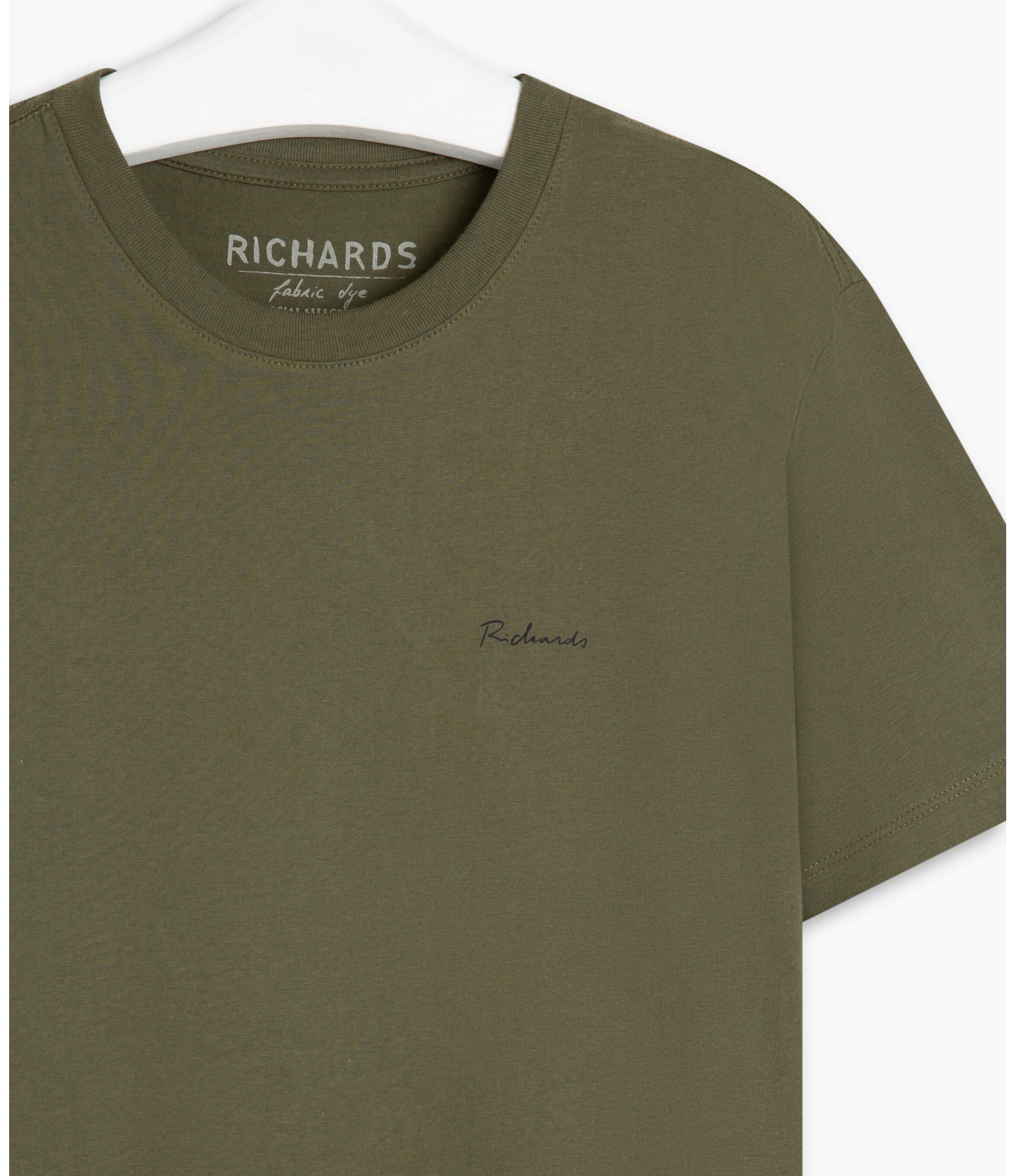T-Shirt Mm Basic Fabric Dye Verde Army