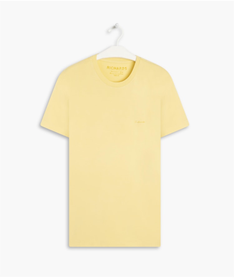 T-Shirt Mm Basica Aquarela Amarelo