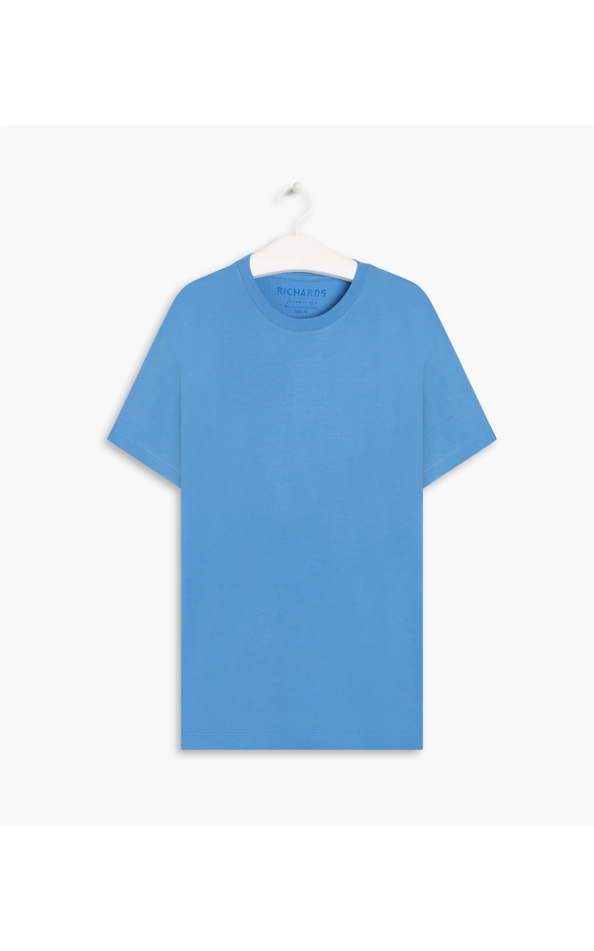 T-Shirt Mm Basica Aquarela Azul Claro