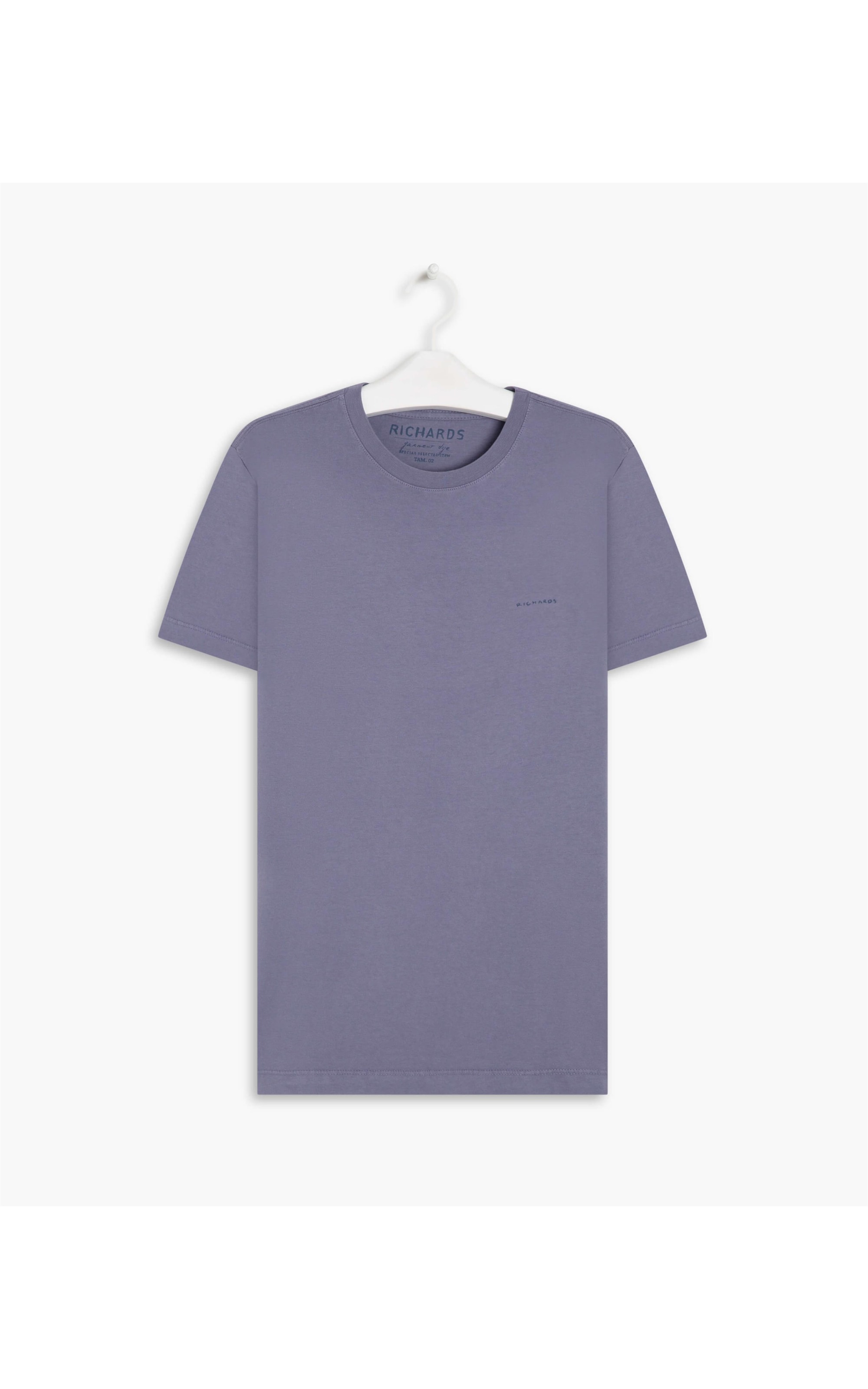T-Shirt Mm Basica Aquarela Azul Pervante