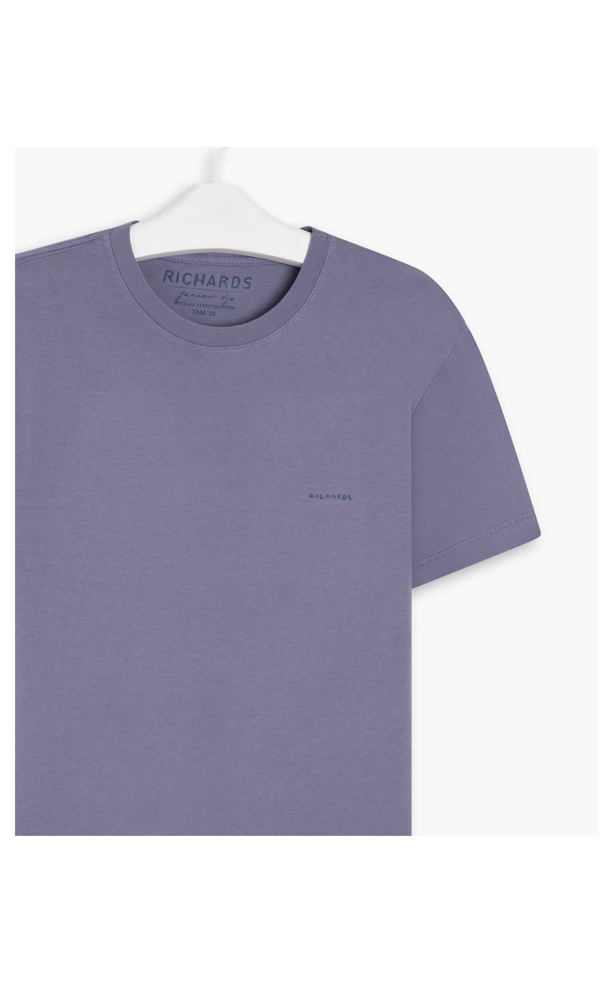 T-Shirt Mm Basica Aquarela Azul Pervante