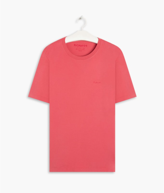 T-Shirt Mm Basica Aquarela Framboeza