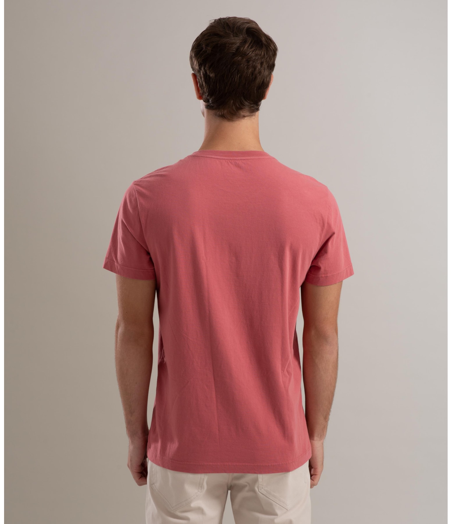 T-Shirt Mm Basica Aquarela Goiaba