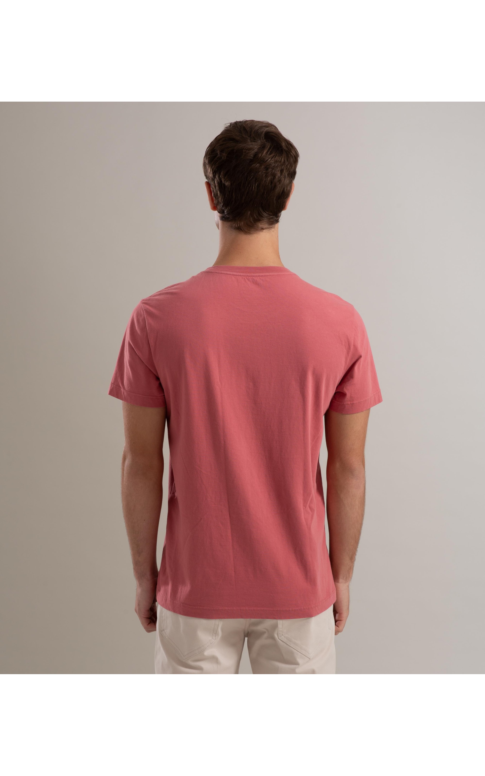 T-Shirt Mm Basica Aquarela Goiaba