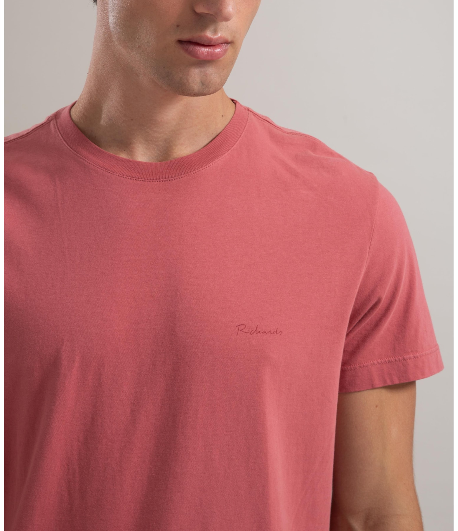 T-Shirt Mm Basica Aquarela Goiaba
