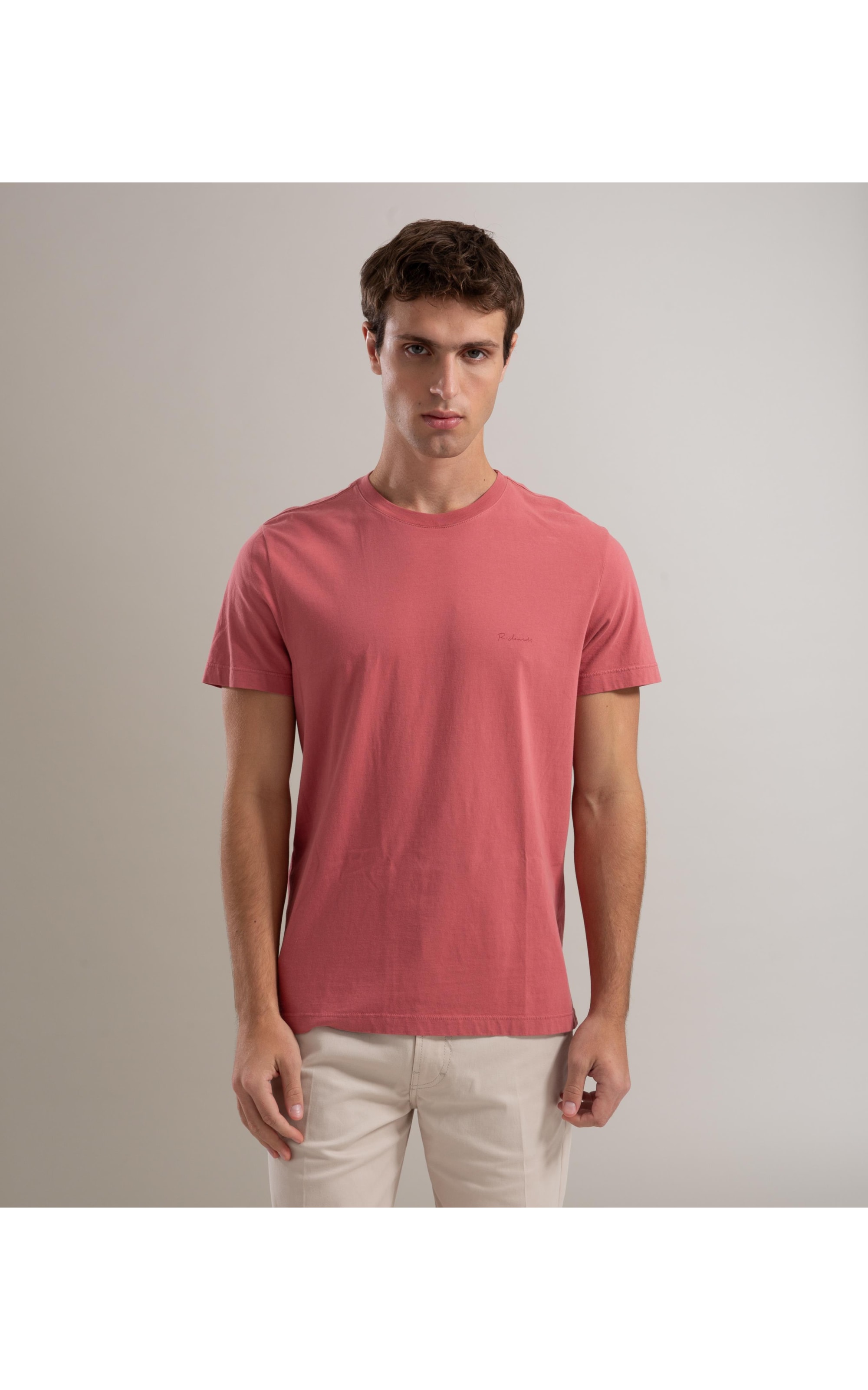 T-Shirt Mm Basica Aquarela Goiaba