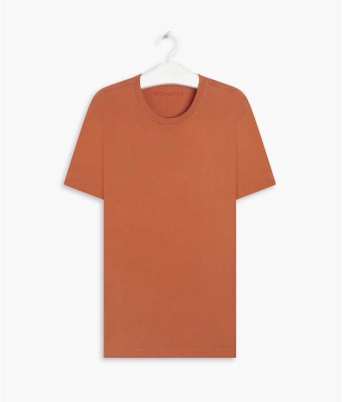 T-Shirt Mm Basica Aquarela Telha