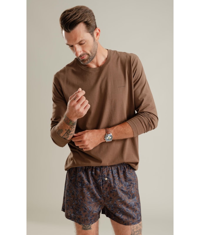 T-Shirt Mm Basica Gd Ml Tabaco