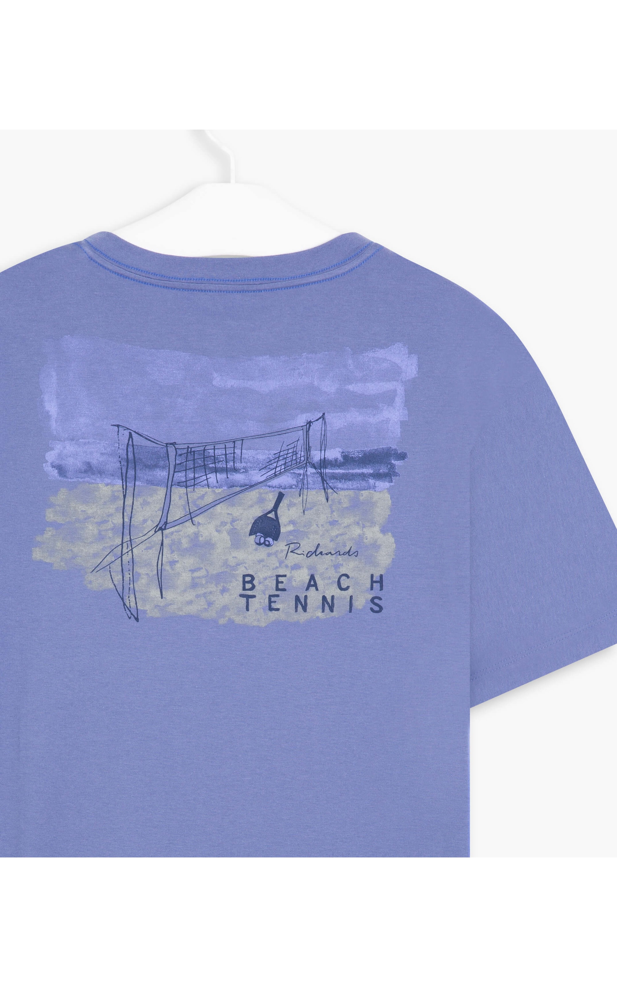 T-Shirt Mm Beach Tennis  Azul Bic