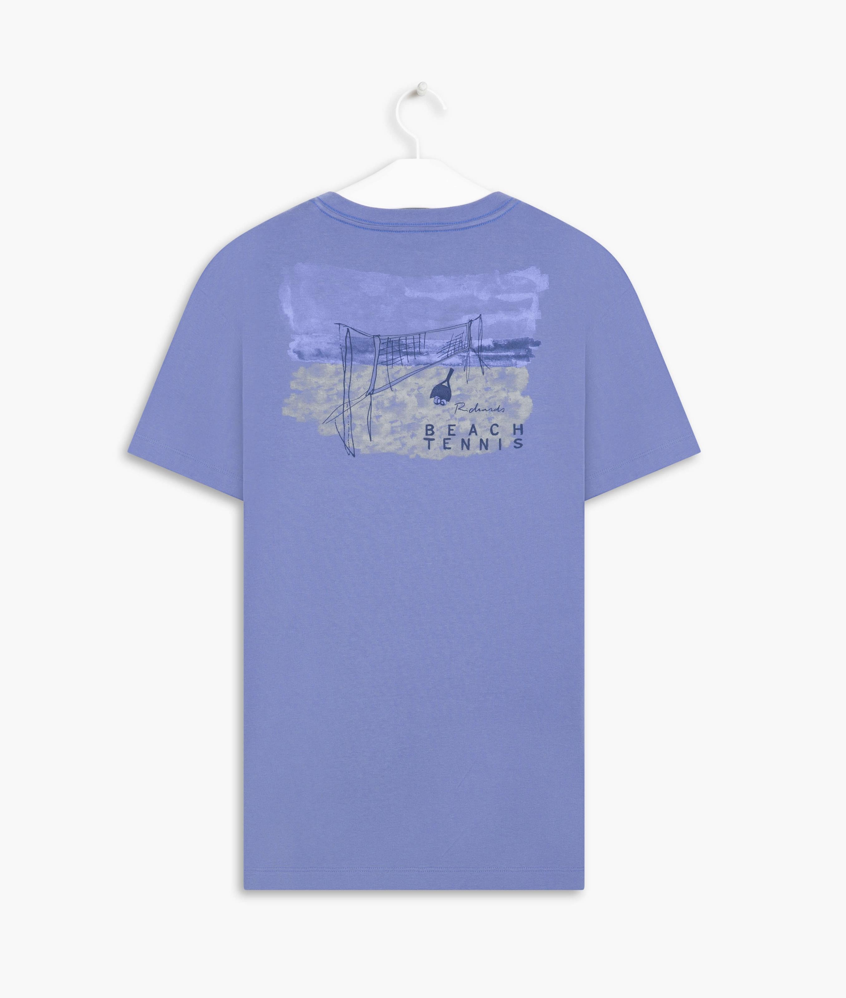 T-Shirt Mm Beach Tennis Azul Bic