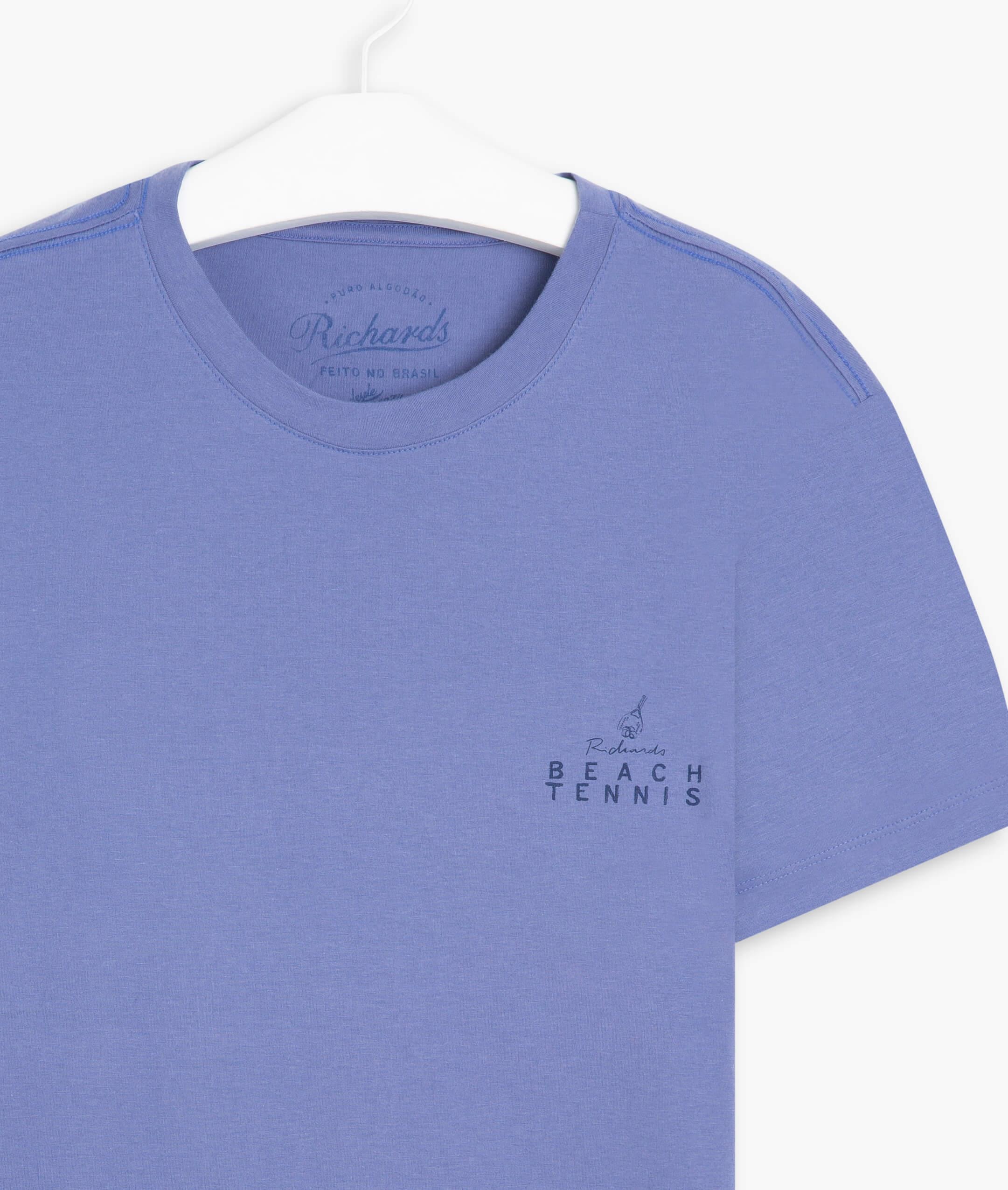 T-Shirt Mm Beach Tennis Azul Bic