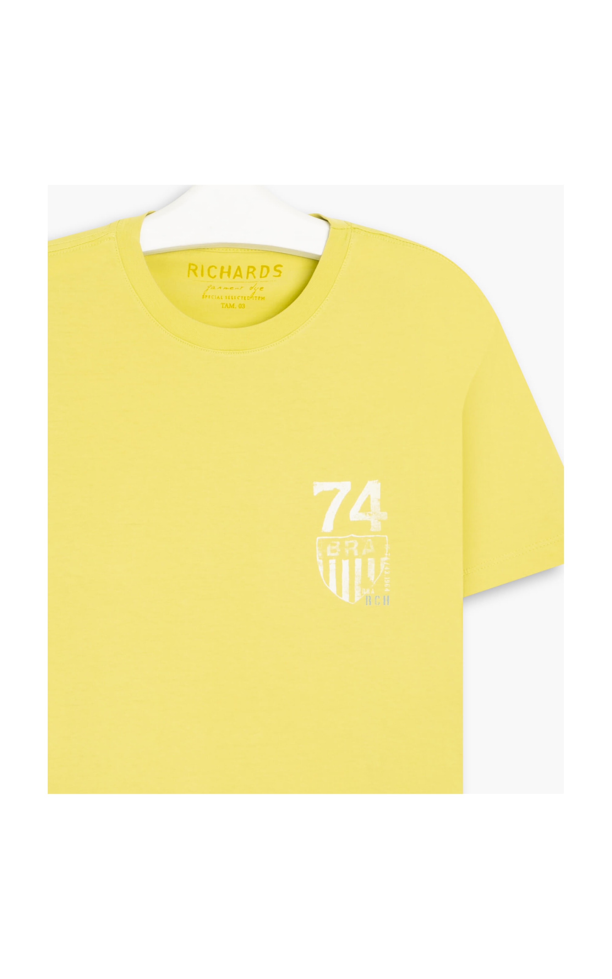 T-Shirt Mm Brasao Cup Amarelo Limao