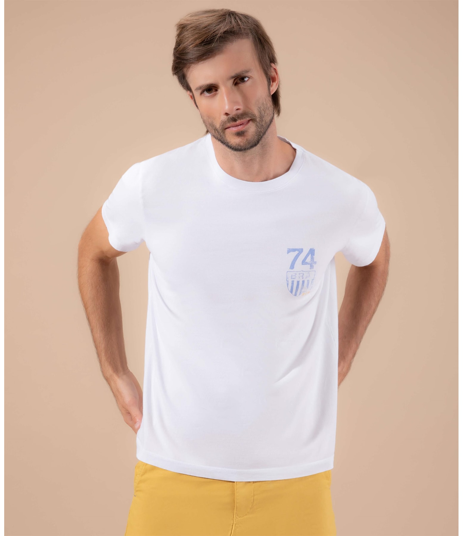T-Shirt Mm Brasao Cup Branco